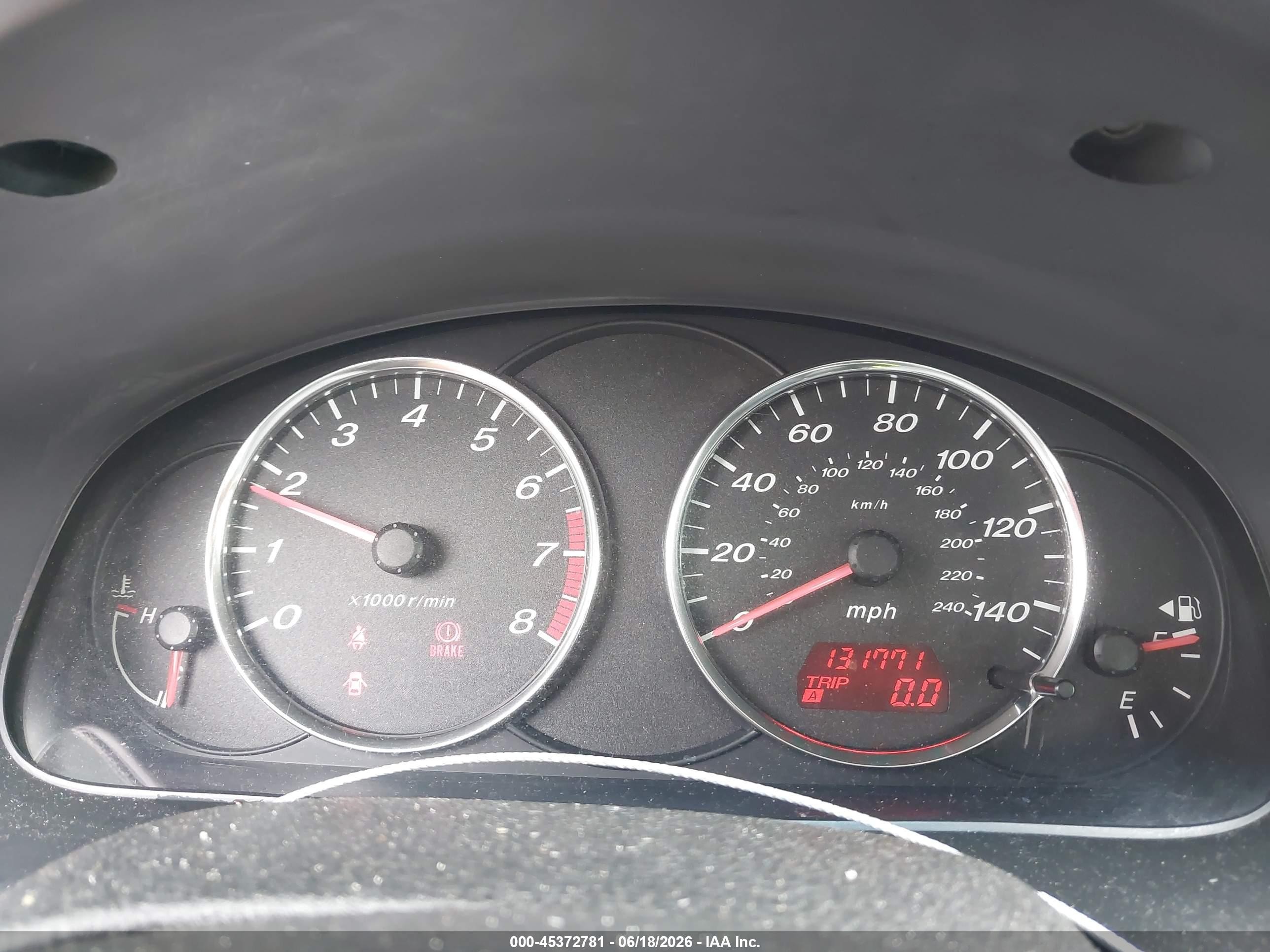 2006 Mazda Mazda6 Sport I Burgundy vin: 1YVHP80C565M12279