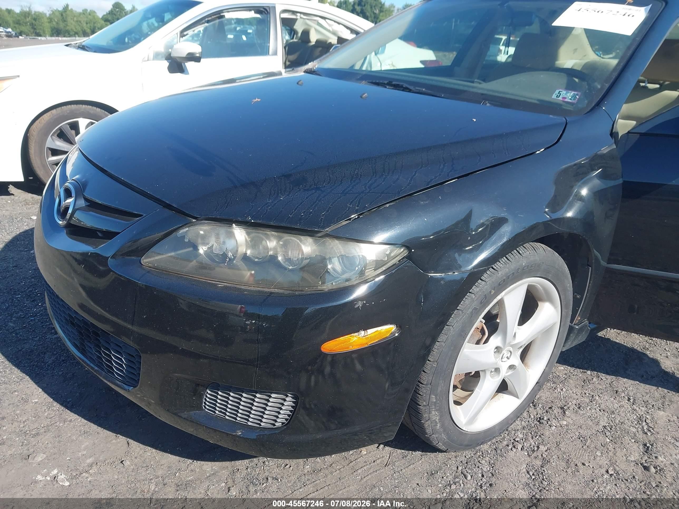 2008 Mazda Mazda6 I Sport Ve Black vin: 1YVHP80C585M07926