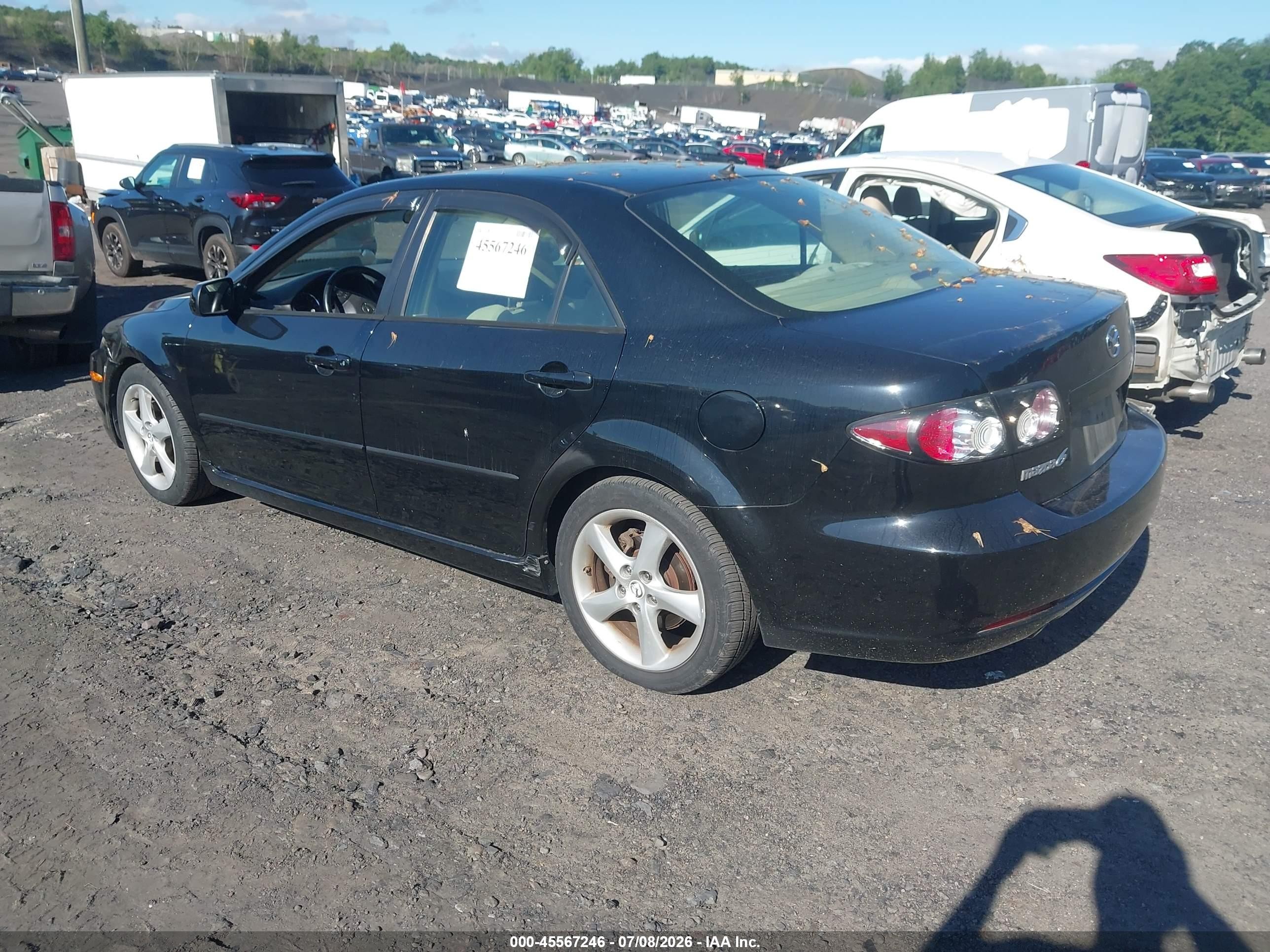 2008 Mazda Mazda6 I Sport Ve Black vin: 1YVHP80C585M07926