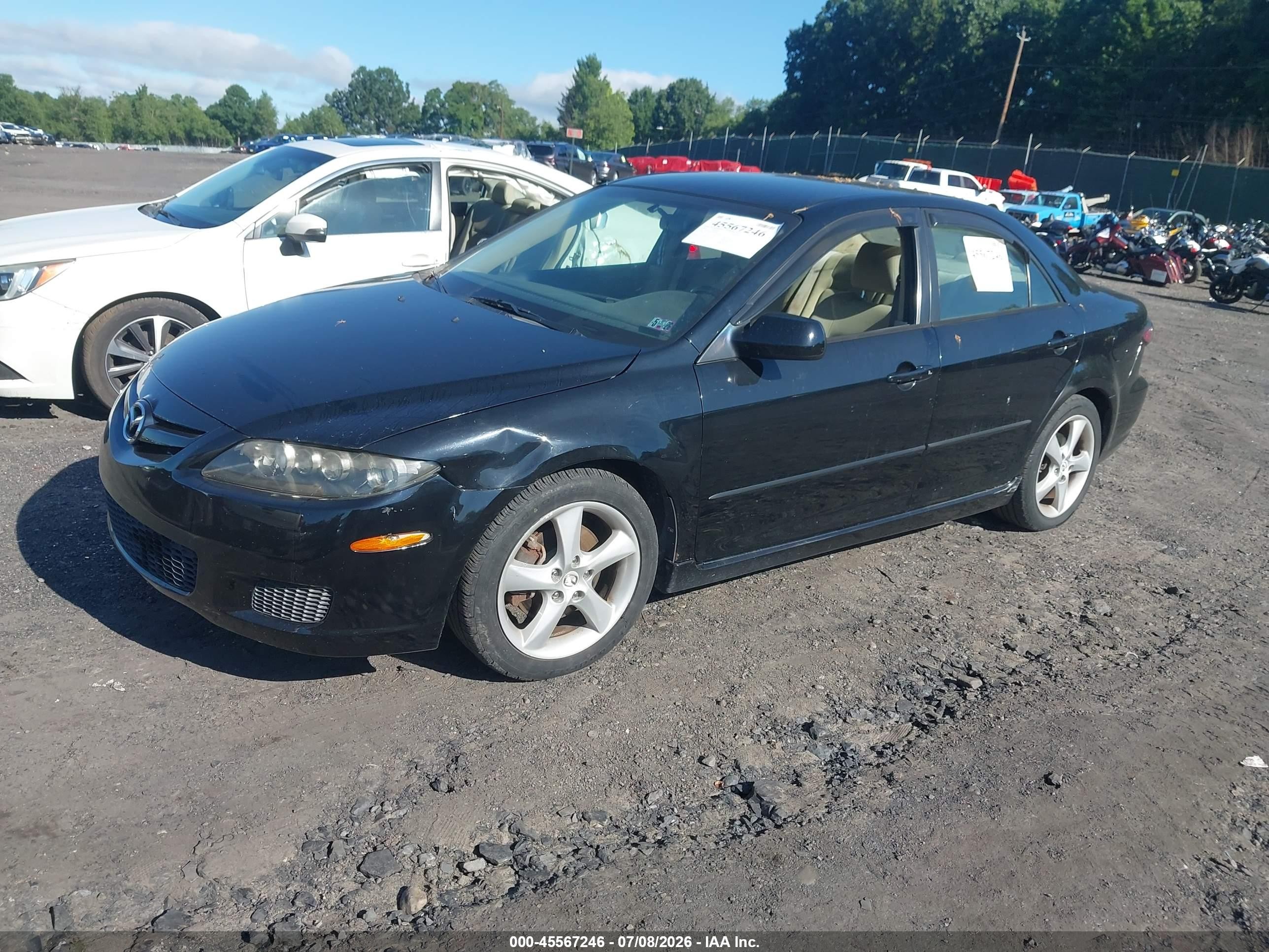 2008 Mazda Mazda6 I Sport Ve Black vin: 1YVHP80C585M07926