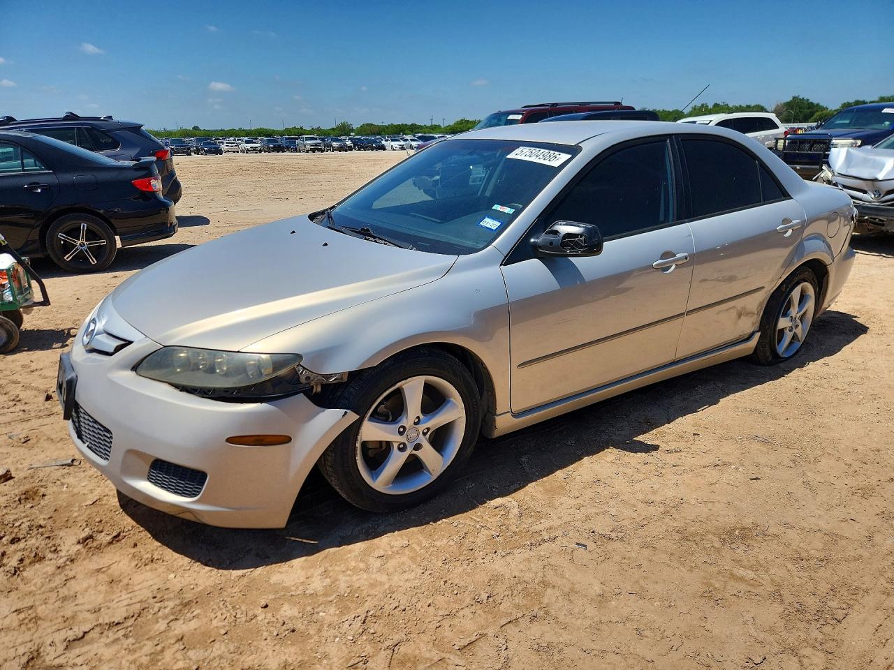 2008 Mazda 6 I Silver vin: 1YVHP80C585M23978