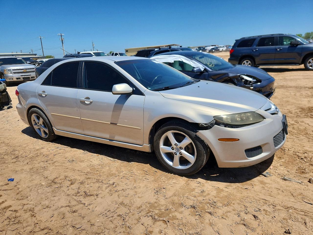 2008 Mazda 6 I Silver vin: 1YVHP80C585M23978