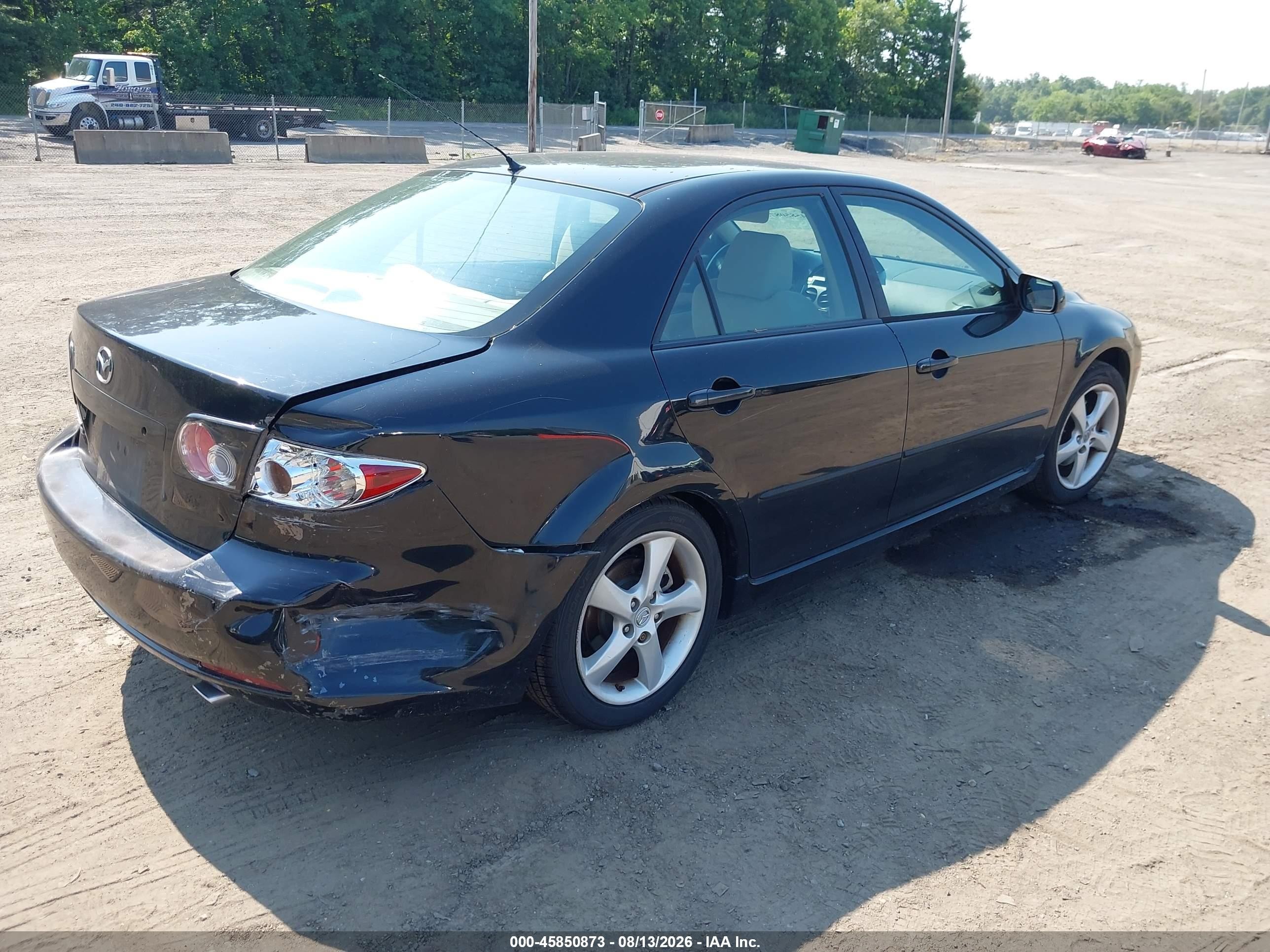 2008 Mazda Mazda6 I Sport Ve Черный vin: 1YVHP80C585M48704