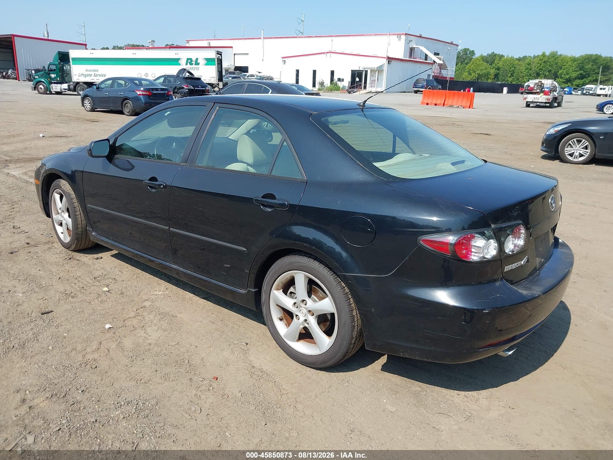 2008 Mazda Mazda6 I Sport Ve Черный vin: 1YVHP80C585M48704