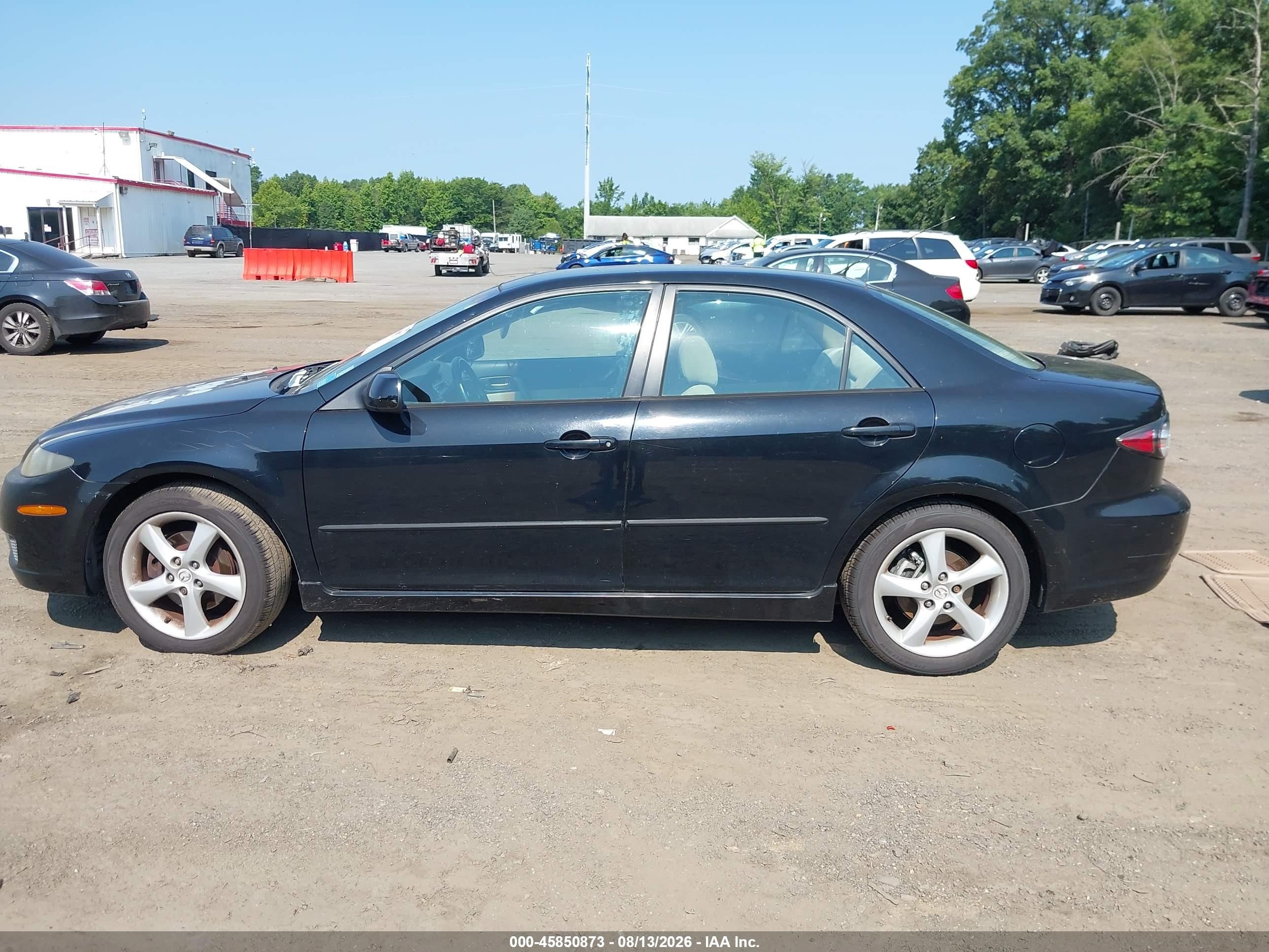 2008 Mazda Mazda6 I Sport Ve Черный vin: 1YVHP80C585M48704
