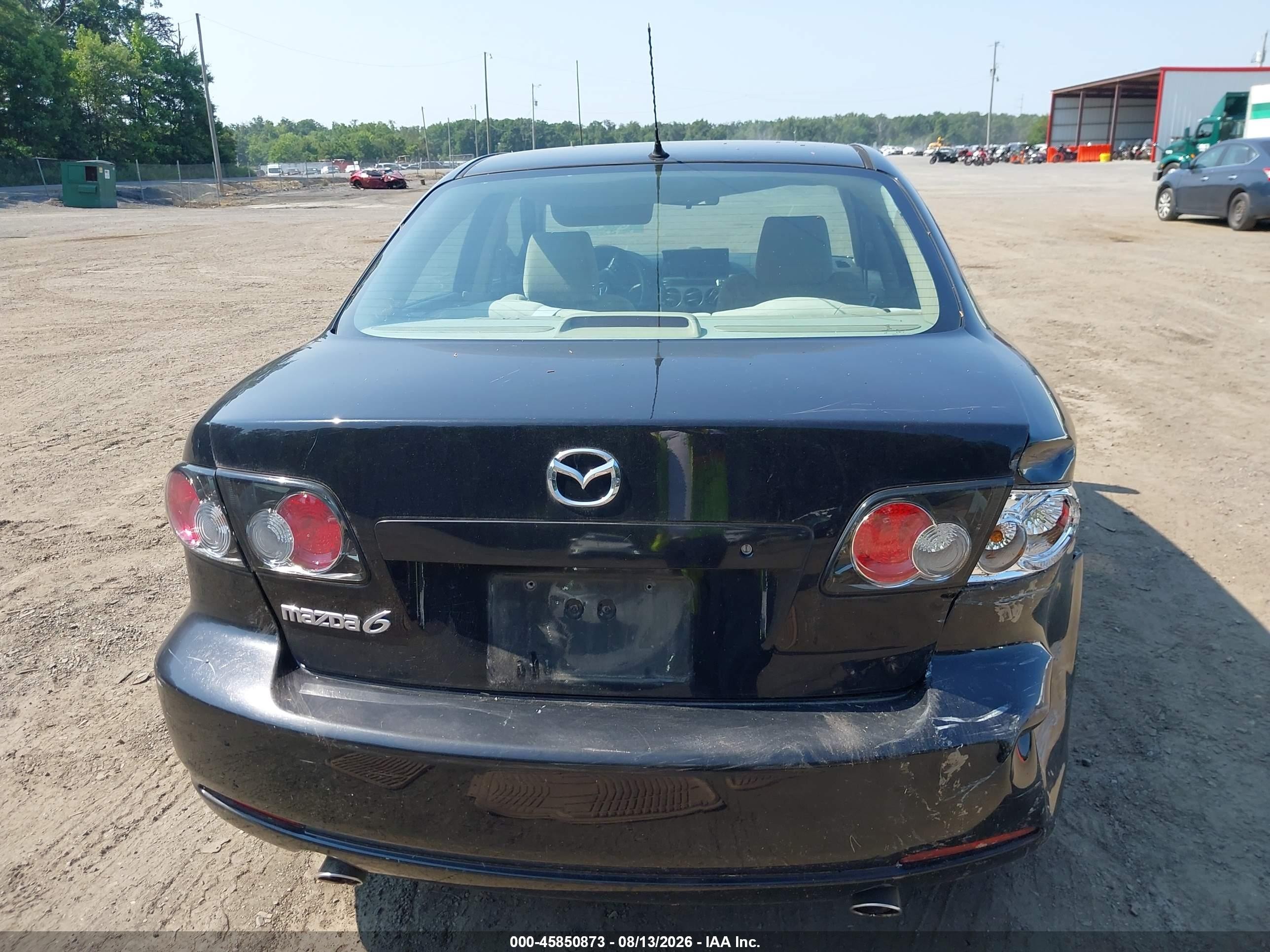 2008 Mazda Mazda6 I Sport Ve Черный vin: 1YVHP80C585M48704
