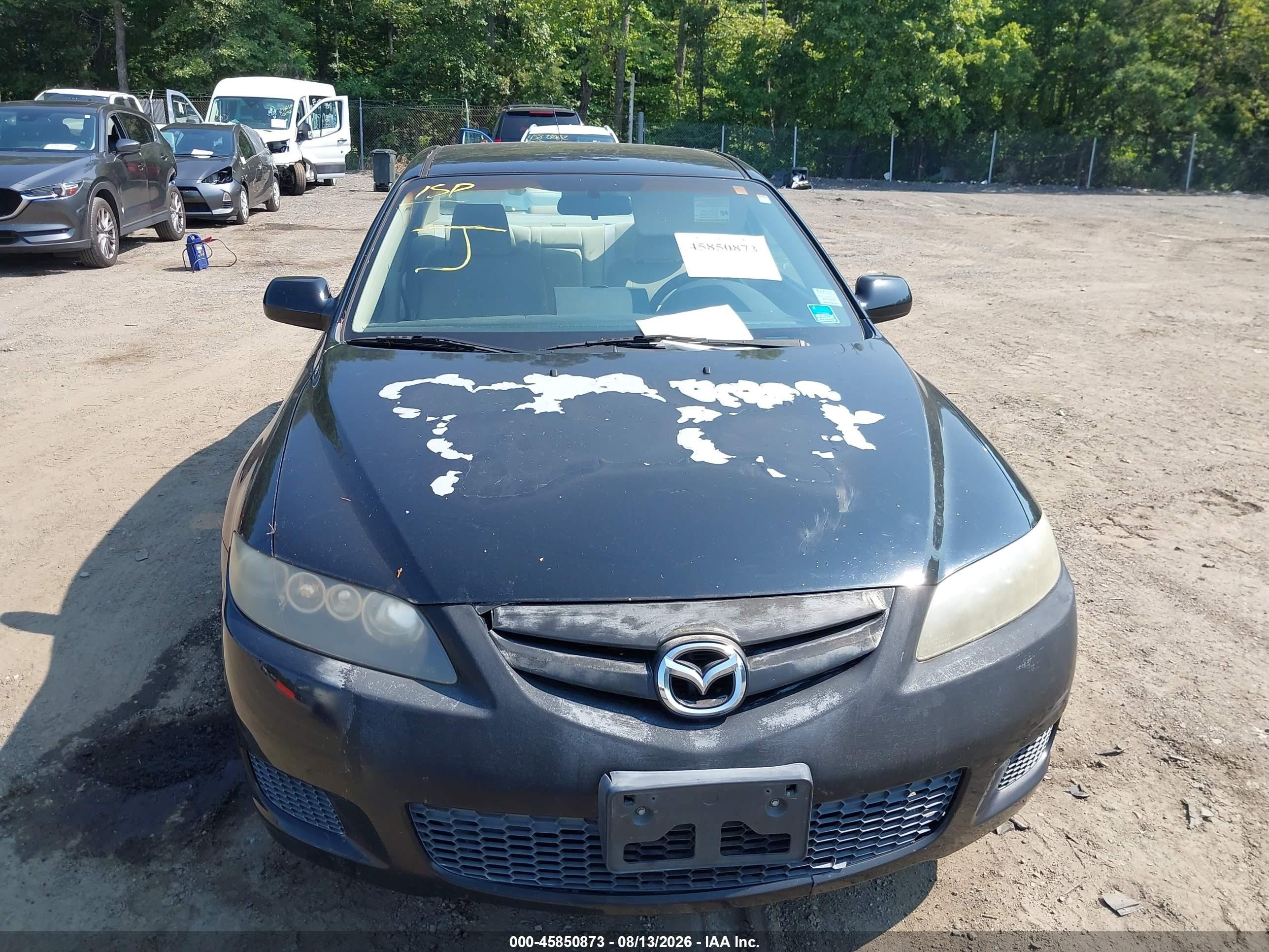2008 Mazda Mazda6 I Sport Ve Черный vin: 1YVHP80C585M48704