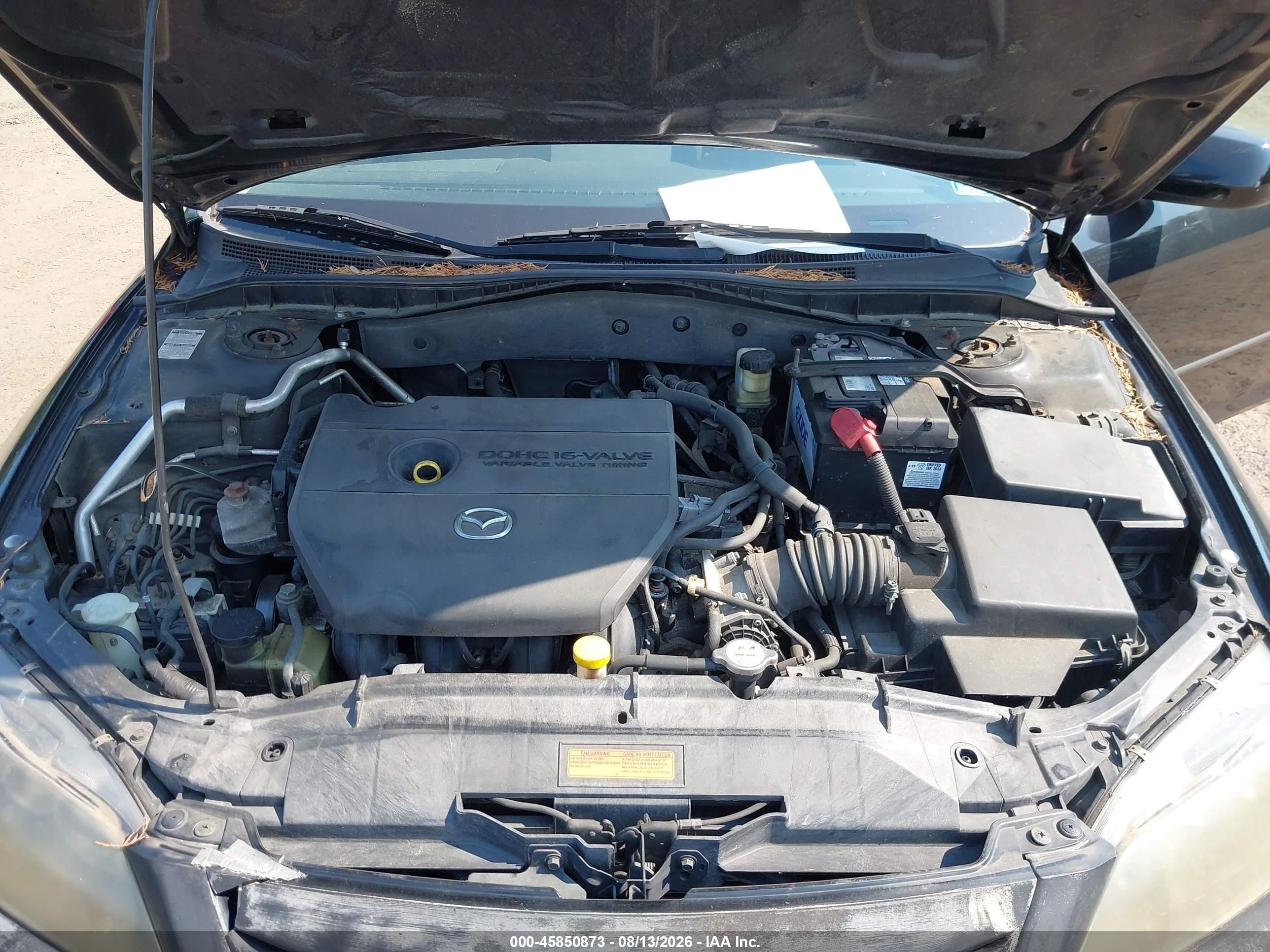 2008 Mazda Mazda6 I Sport Ve Черный vin: 1YVHP80C585M48704