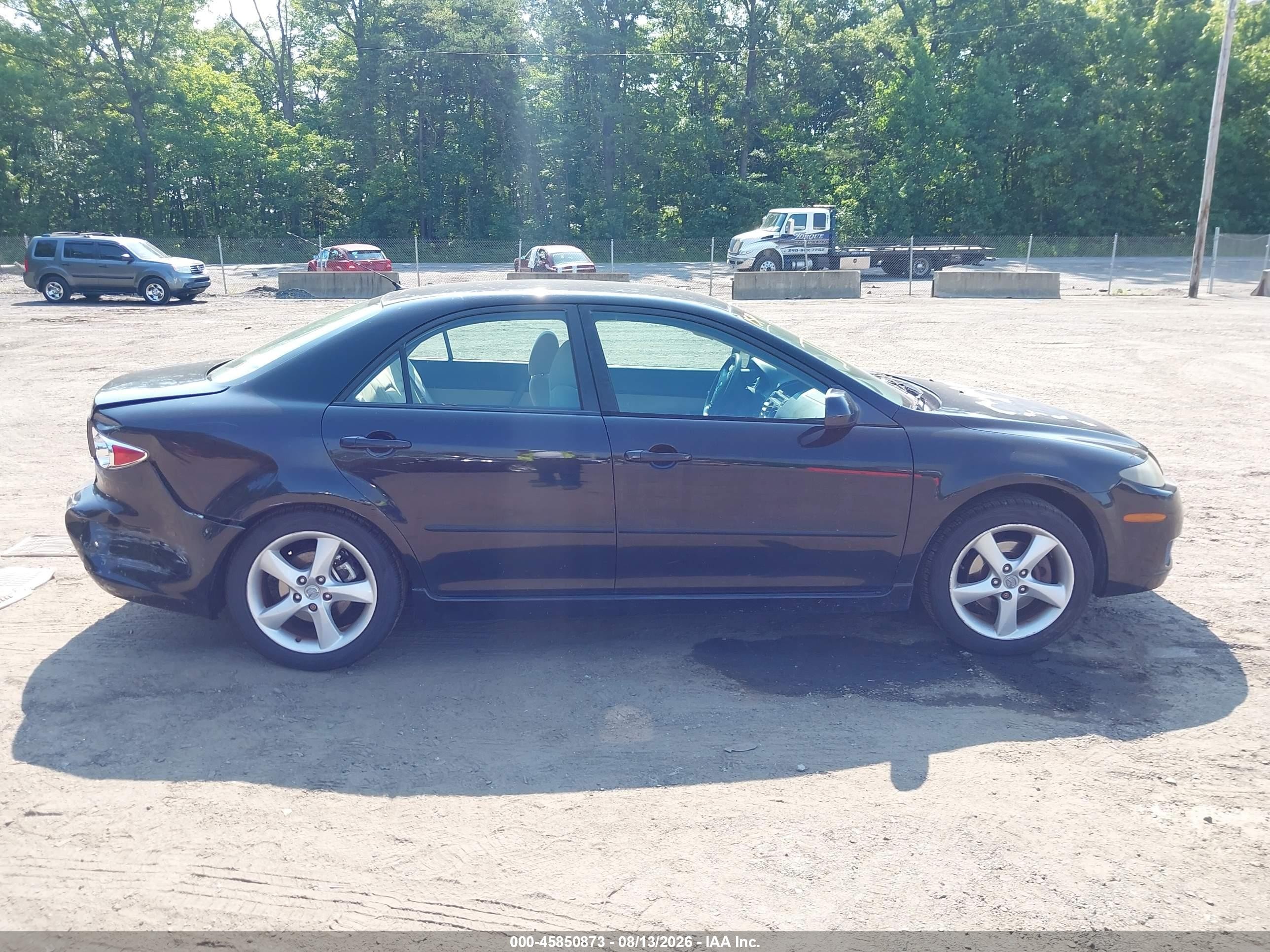 2008 Mazda Mazda6 I Sport Ve Черный vin: 1YVHP80C585M48704