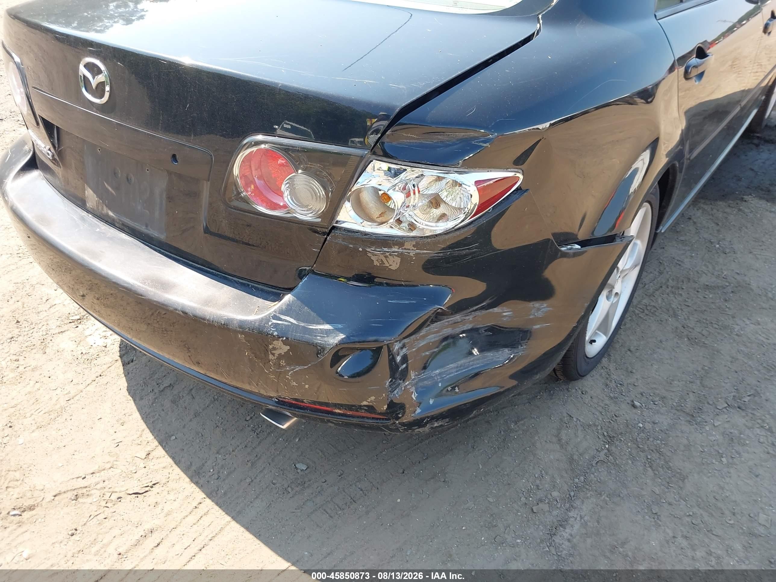 2008 Mazda Mazda6 I Sport Ve Черный vin: 1YVHP80C585M48704