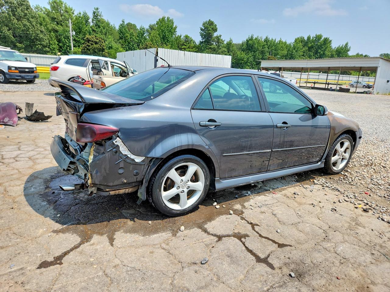 2005 Mazda 6 I Gray vin: 1YVHP80C655M76488
