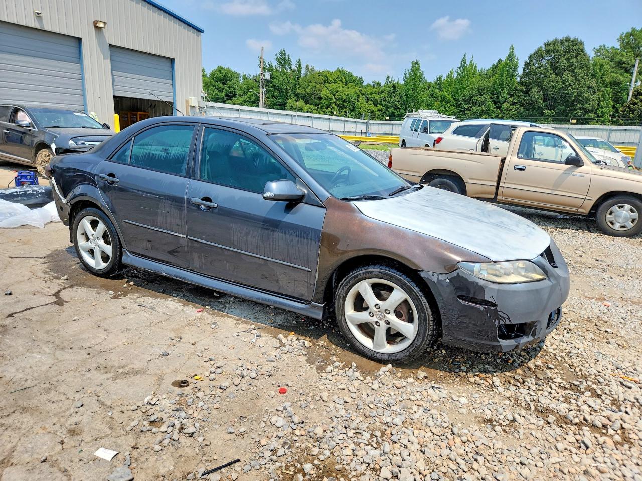 2005 Mazda 6 I Gray vin: 1YVHP80C655M76488