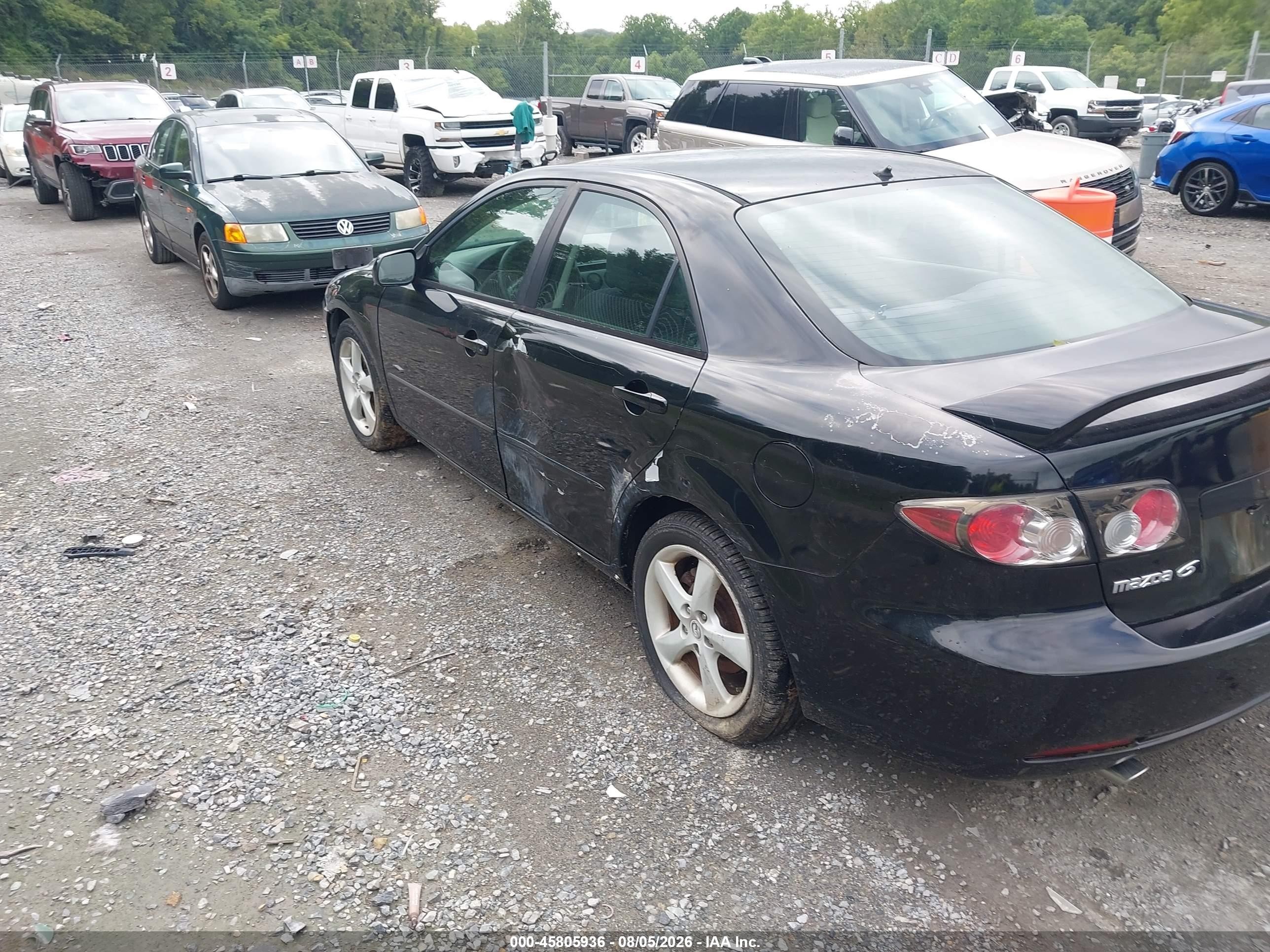 2006 Mazda Mazda6 Sport I Черный vin: 1YVHP80C665M38972