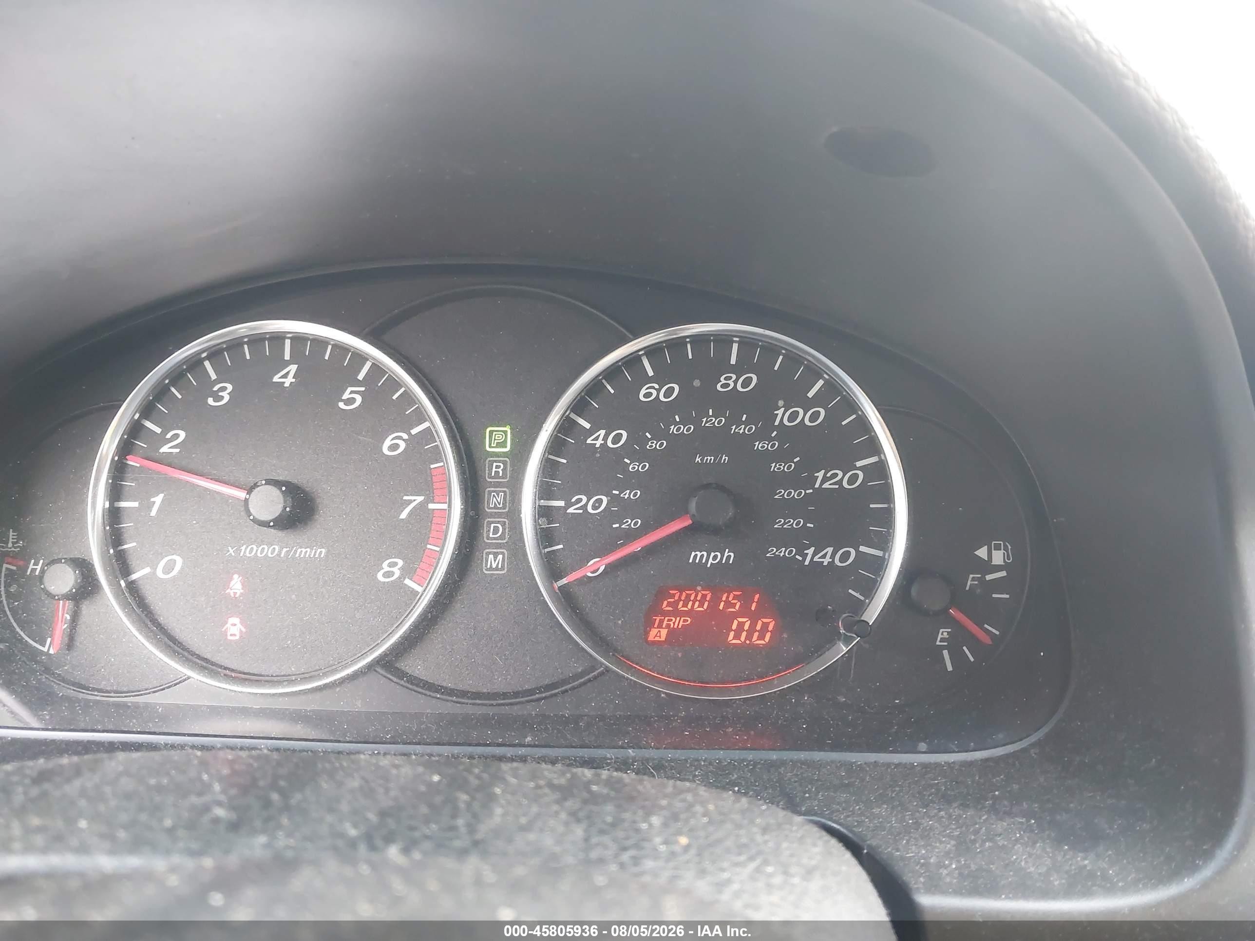 2006 Mazda Mazda6 Sport I Черный vin: 1YVHP80C665M38972