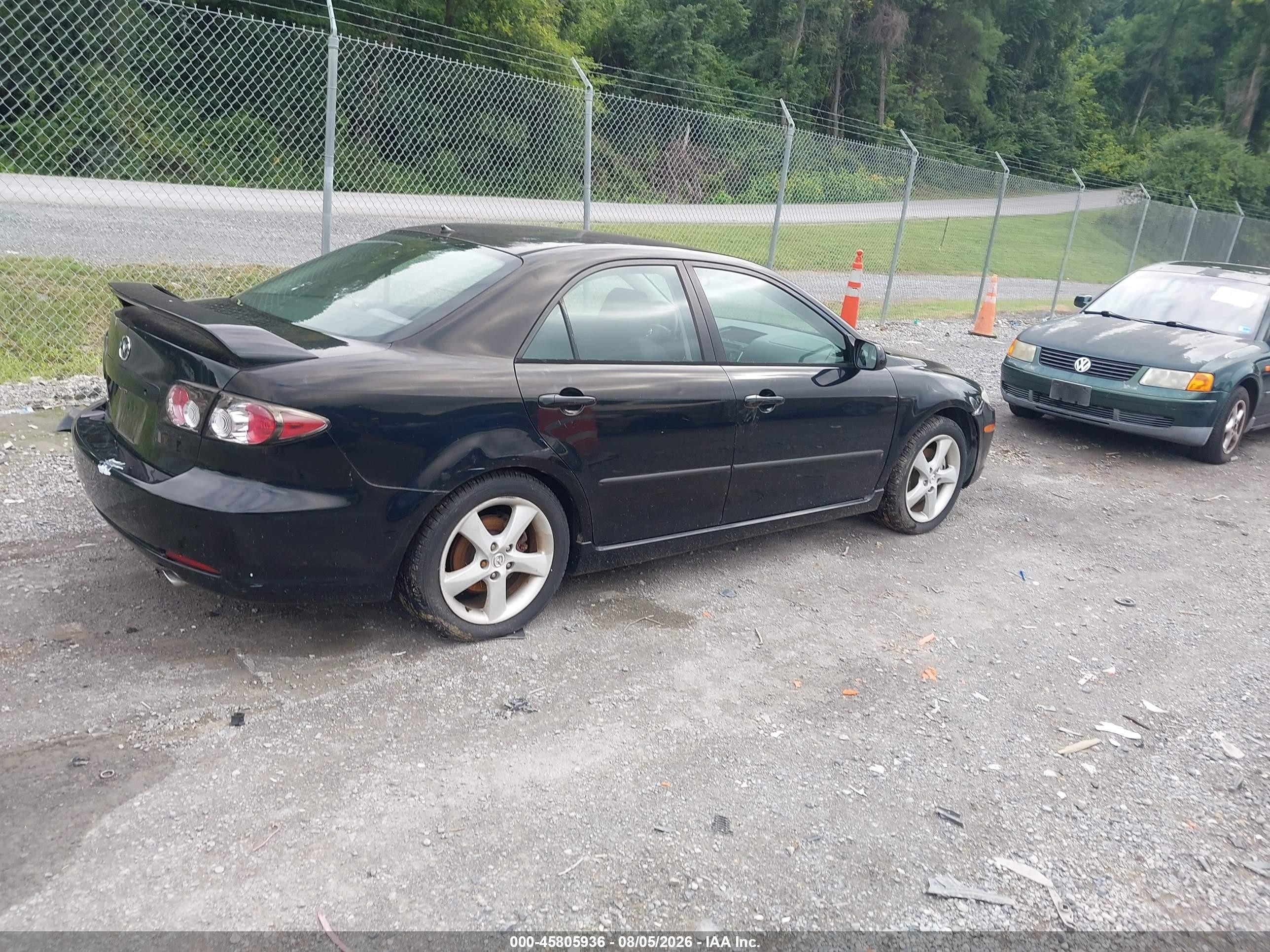 2006 Mazda Mazda6 Sport I Черный vin: 1YVHP80C665M38972
