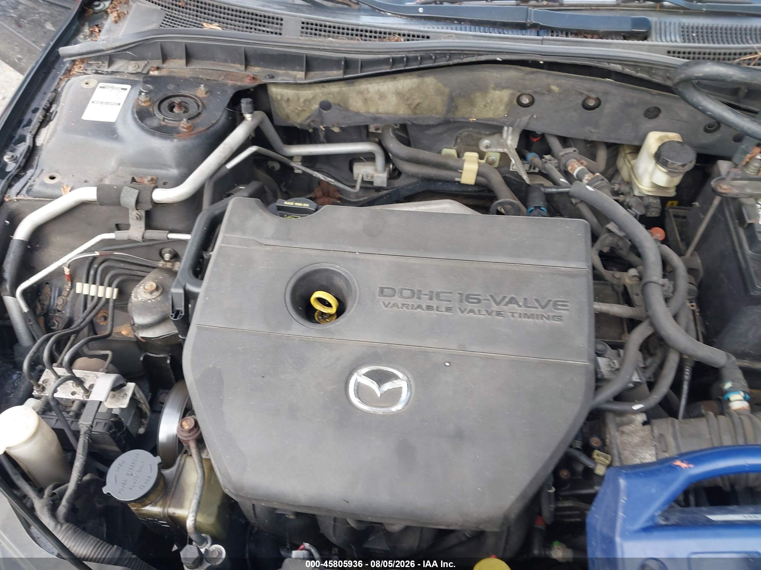 2006 Mazda Mazda6 Sport I Черный vin: 1YVHP80C665M38972