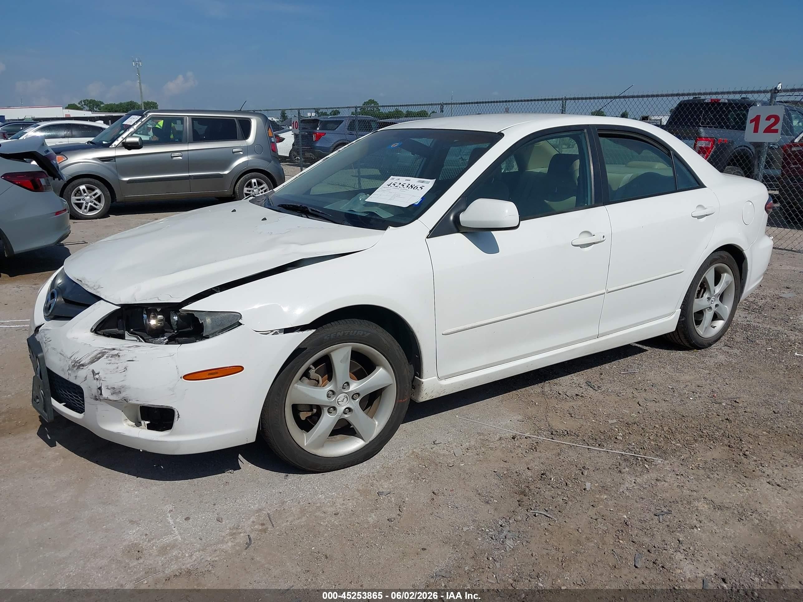 2007 Mazda Mazda6 I Sport Ve Белый vin: 1YVHP80C675M04693