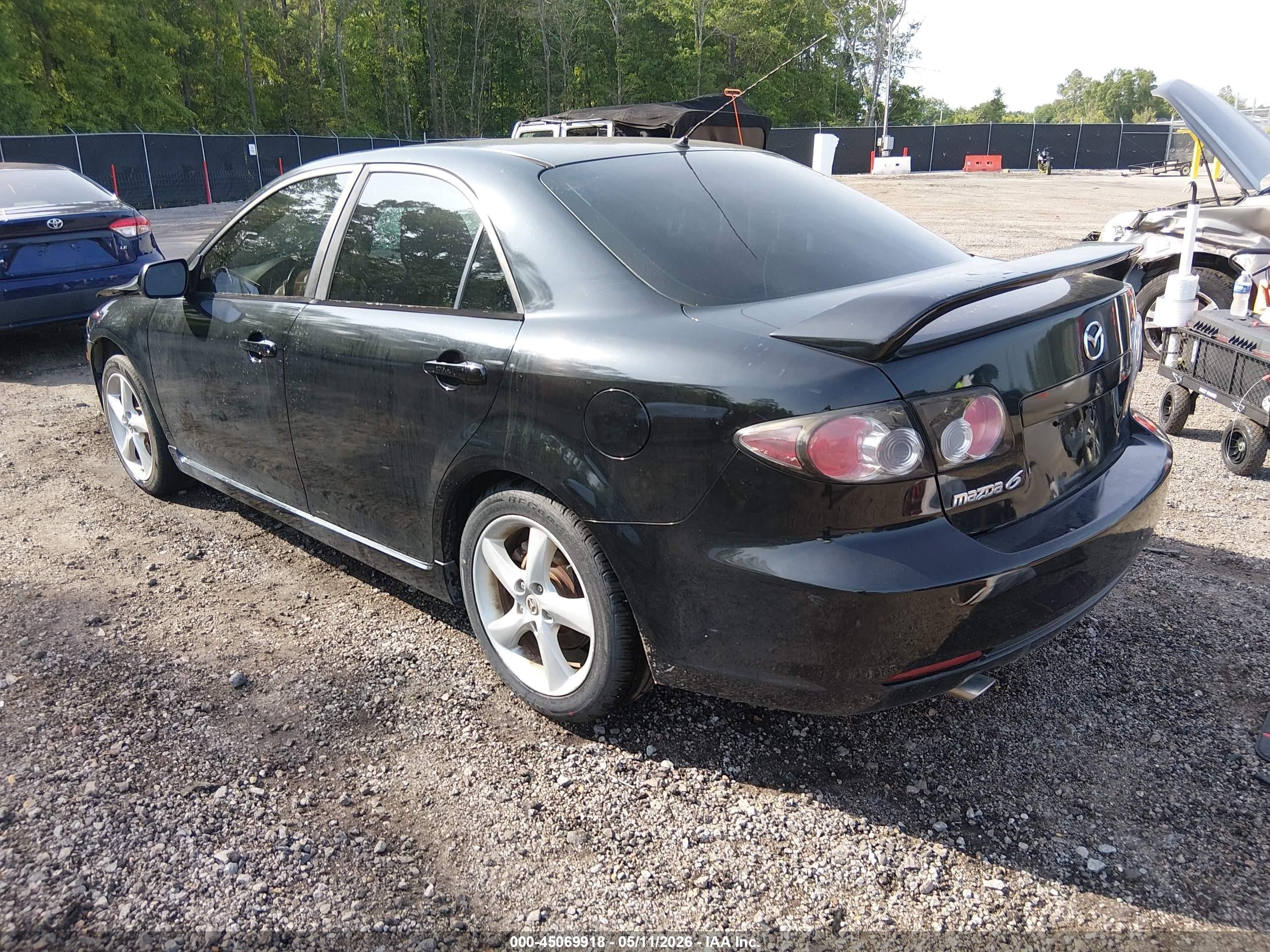 2007 Mazda Mazda6 I Sport Ve Black vin: 1YVHP80C675M58320