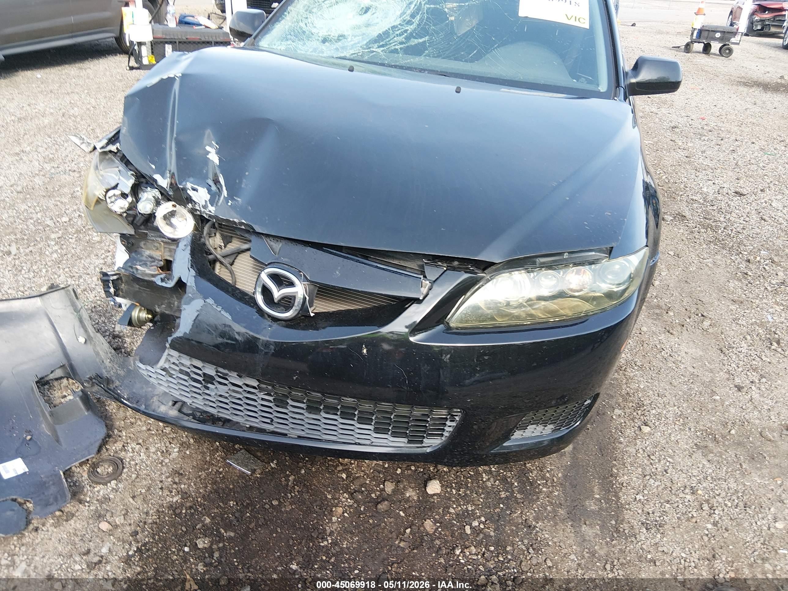 2007 Mazda Mazda6 I Sport Ve Black vin: 1YVHP80C675M58320