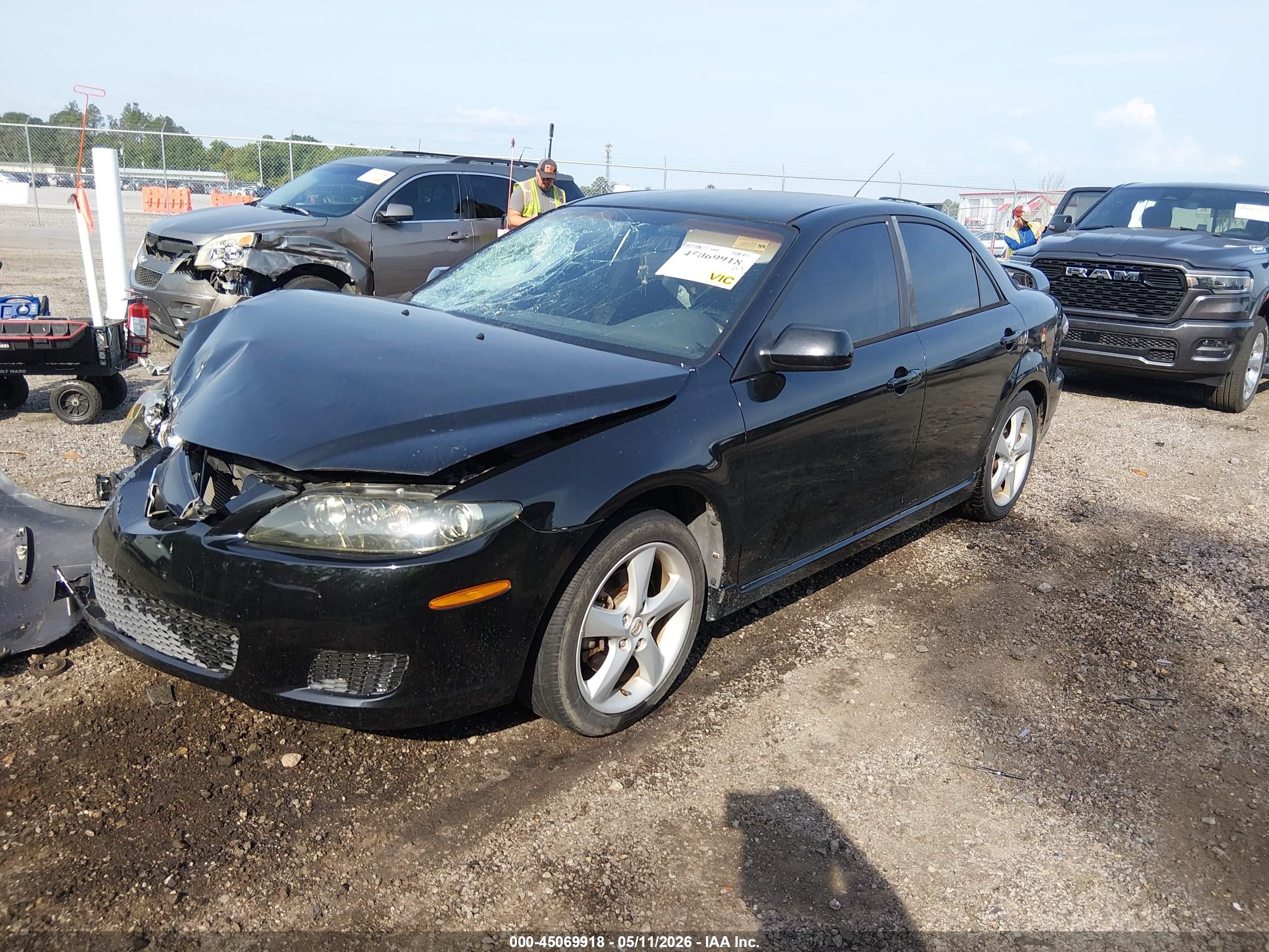2007 Mazda Mazda6 I Sport Ve Black vin: 1YVHP80C675M58320