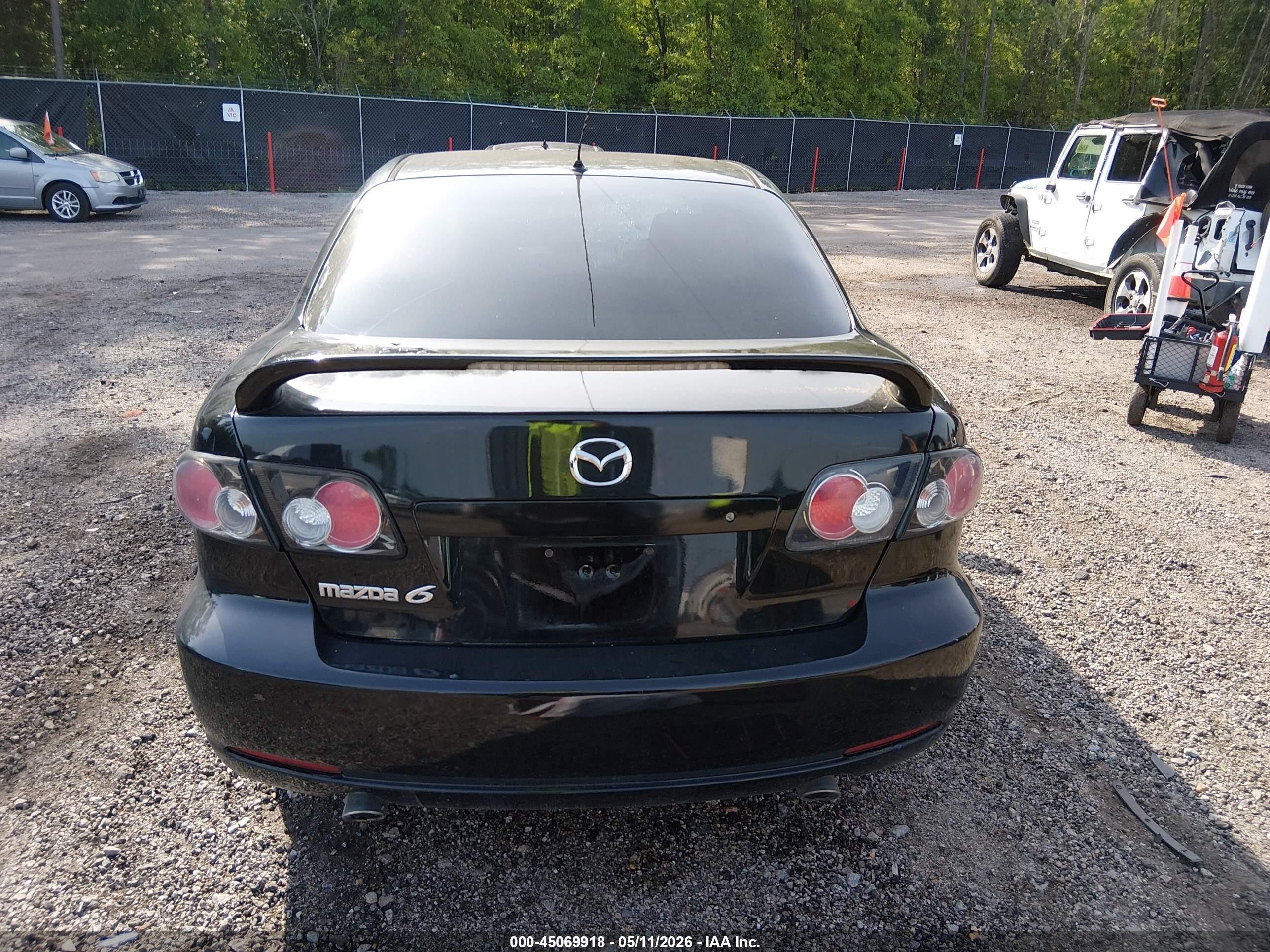 2007 Mazda Mazda6 I Sport Ve Black vin: 1YVHP80C675M58320