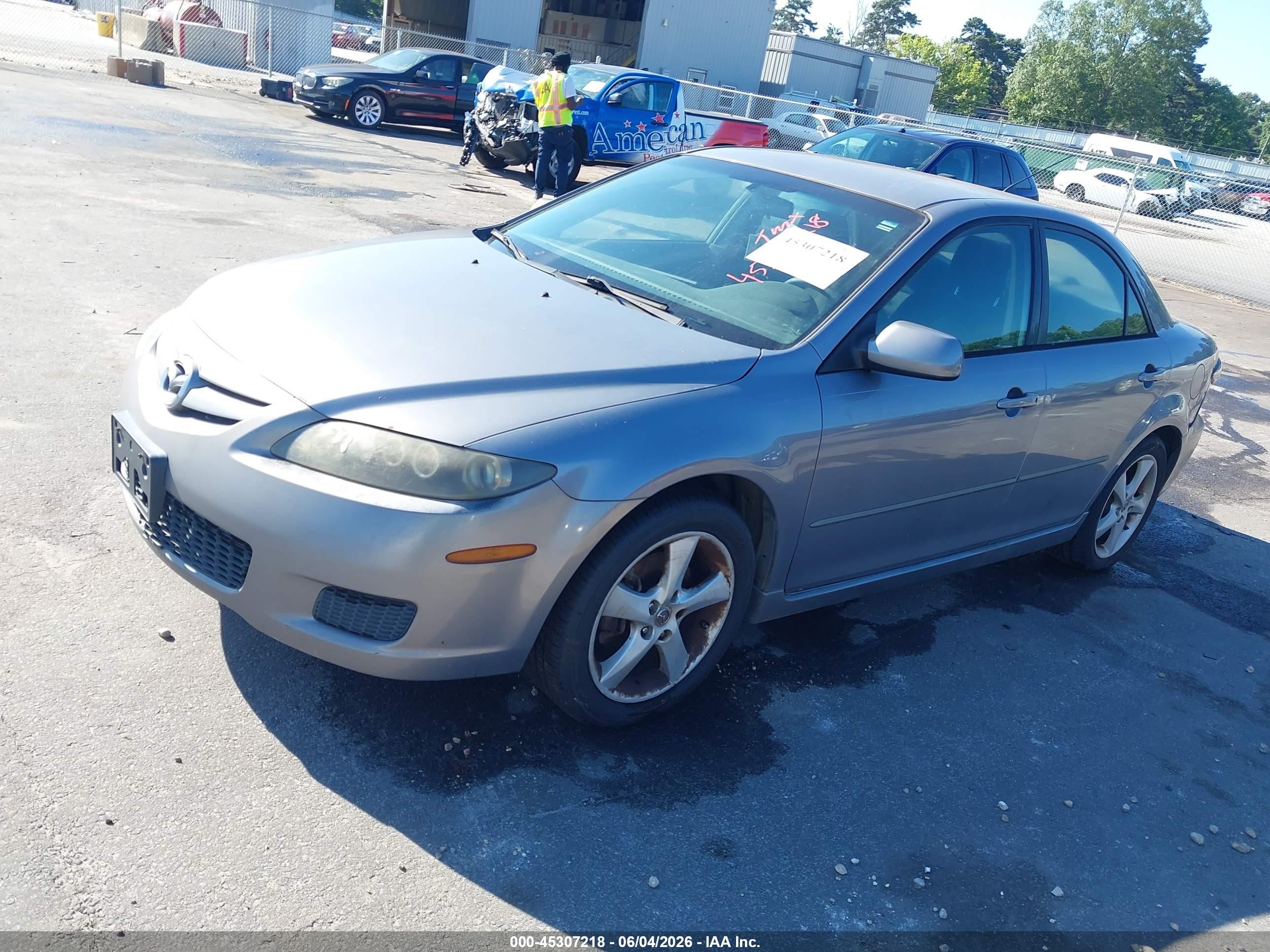2008 Mazda Mazda6 I Sport Ve Gray vin: 1YVHP80C685M05313