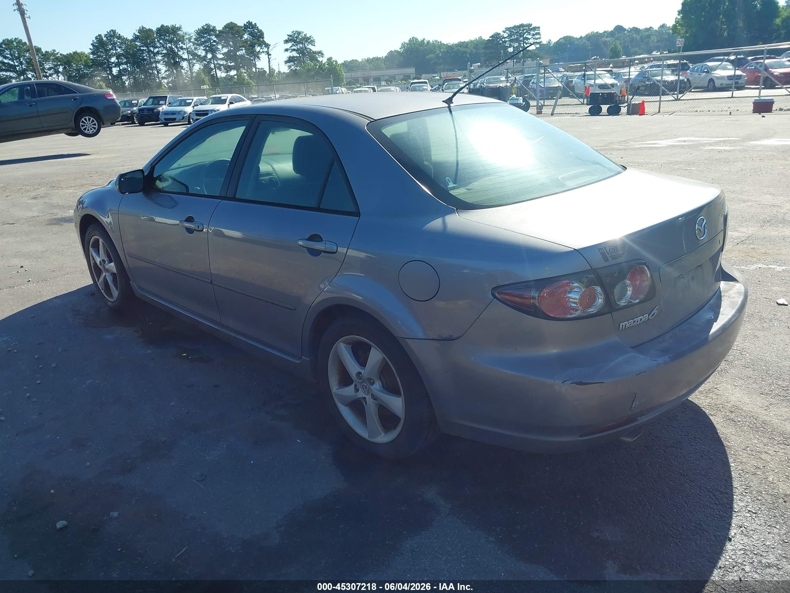 2008 Mazda Mazda6 I Sport Ve Gray vin: 1YVHP80C685M05313