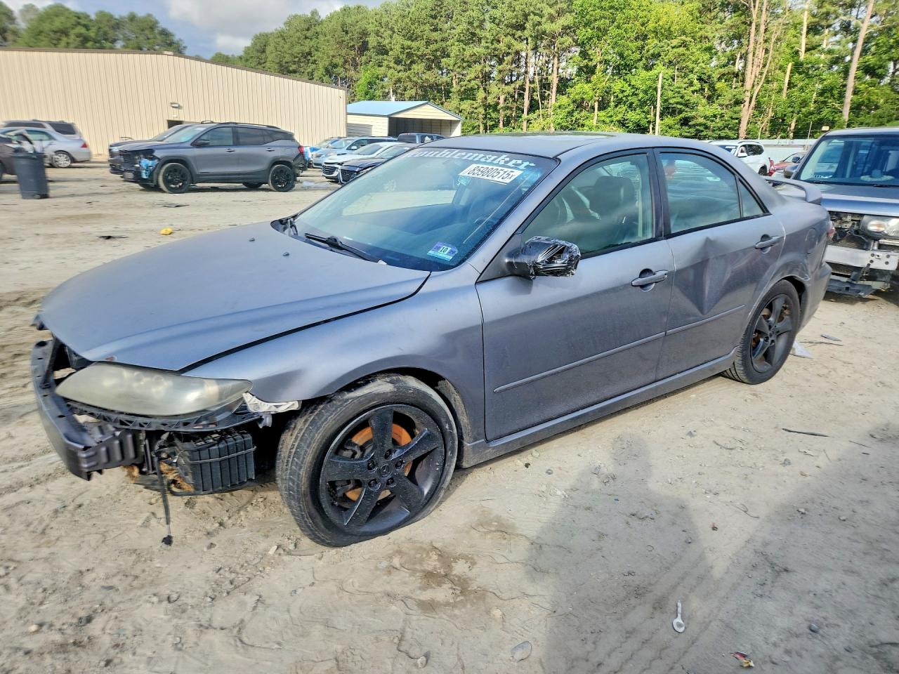 2008 Mazda 6 I Серый vin: 1YVHP80C685M15016