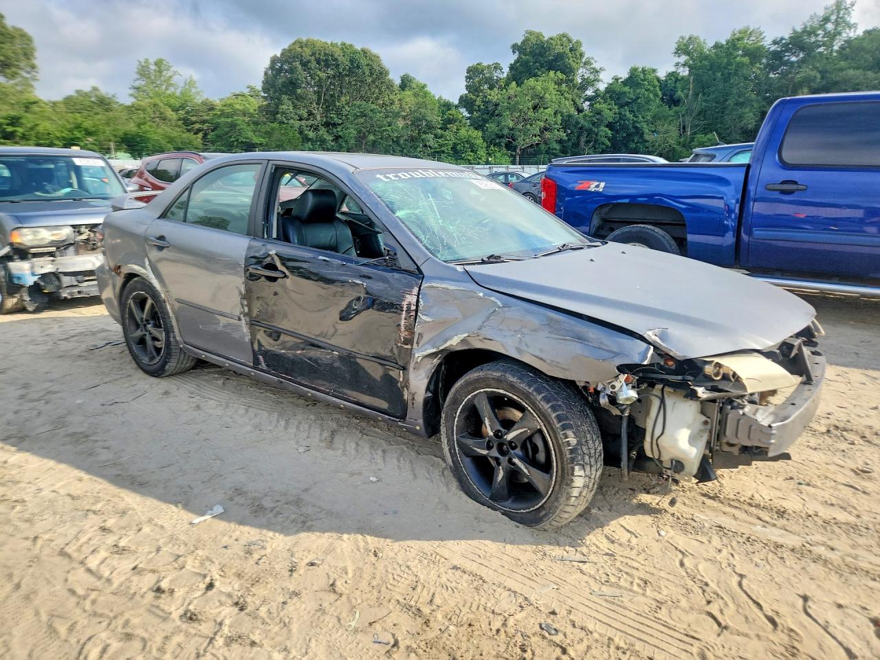 2008 Mazda 6 I Серый vin: 1YVHP80C685M15016