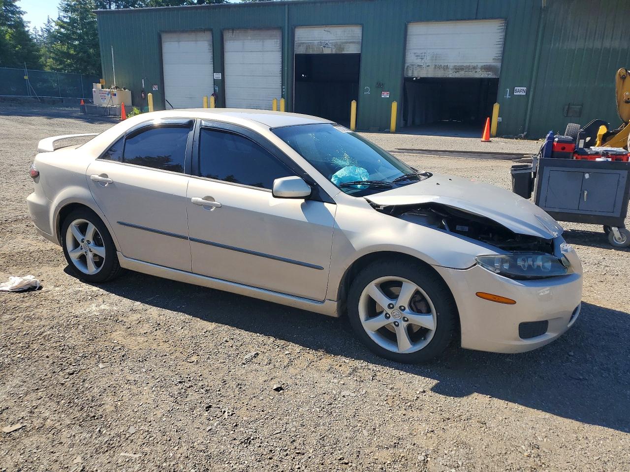 2007 Mazda 6 I Silver vin: 1YVHP80C775M04623