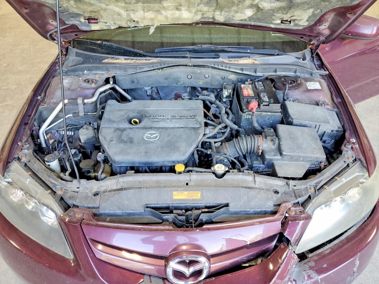2007 Mazda 6 I Purple vin: 1YVHP80C775M39176