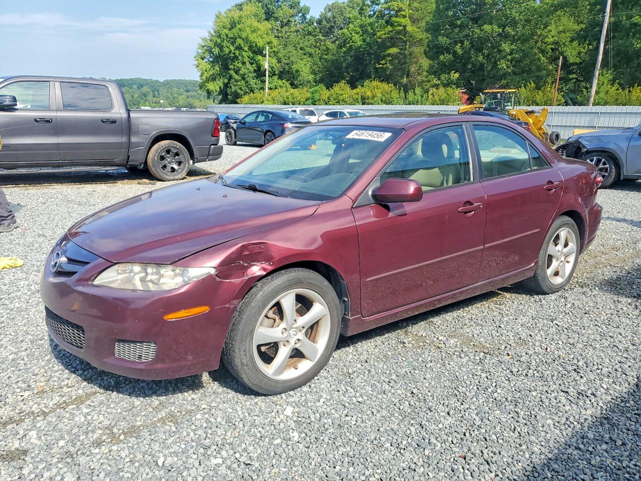 2008 Mazda 6 I Burgundy vin: 1YVHP80C785M32830
