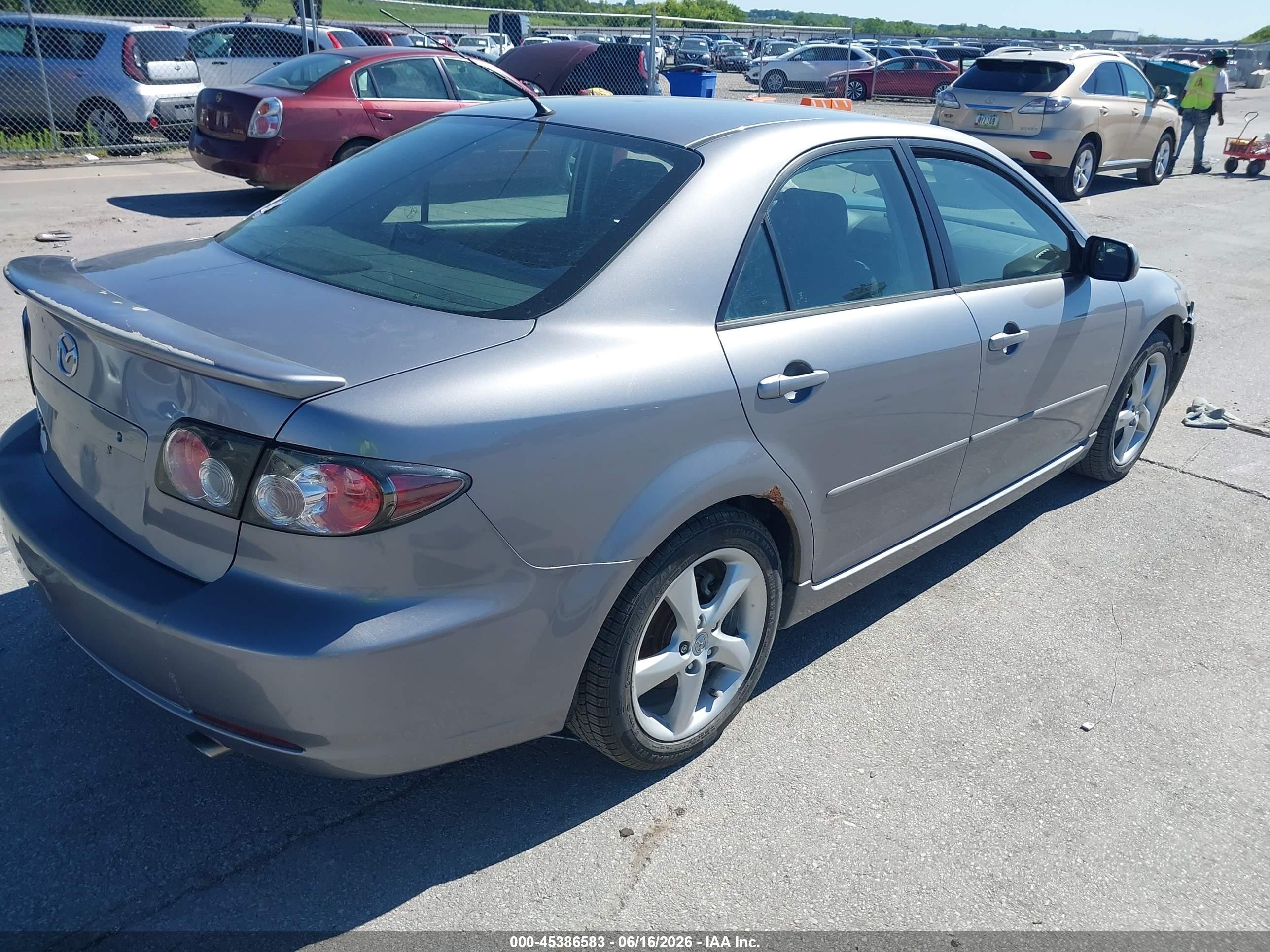 2008 Mazda Mazda6 I Sport Ve Silver vin: 1YVHP80C785M34934