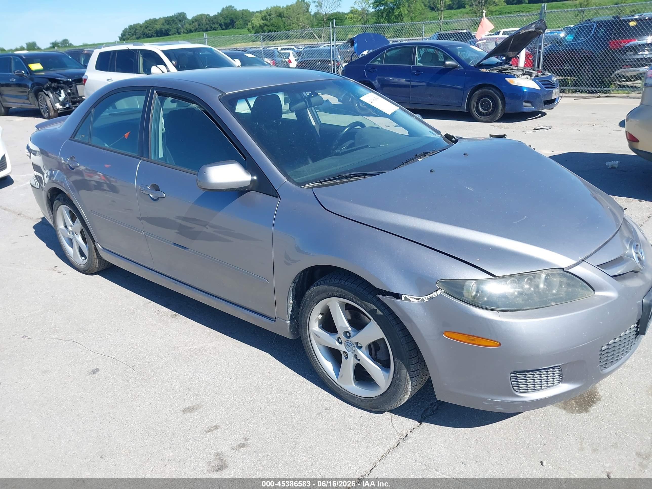 2008 Mazda Mazda6 I Sport Ve Silver vin: 1YVHP80C785M34934