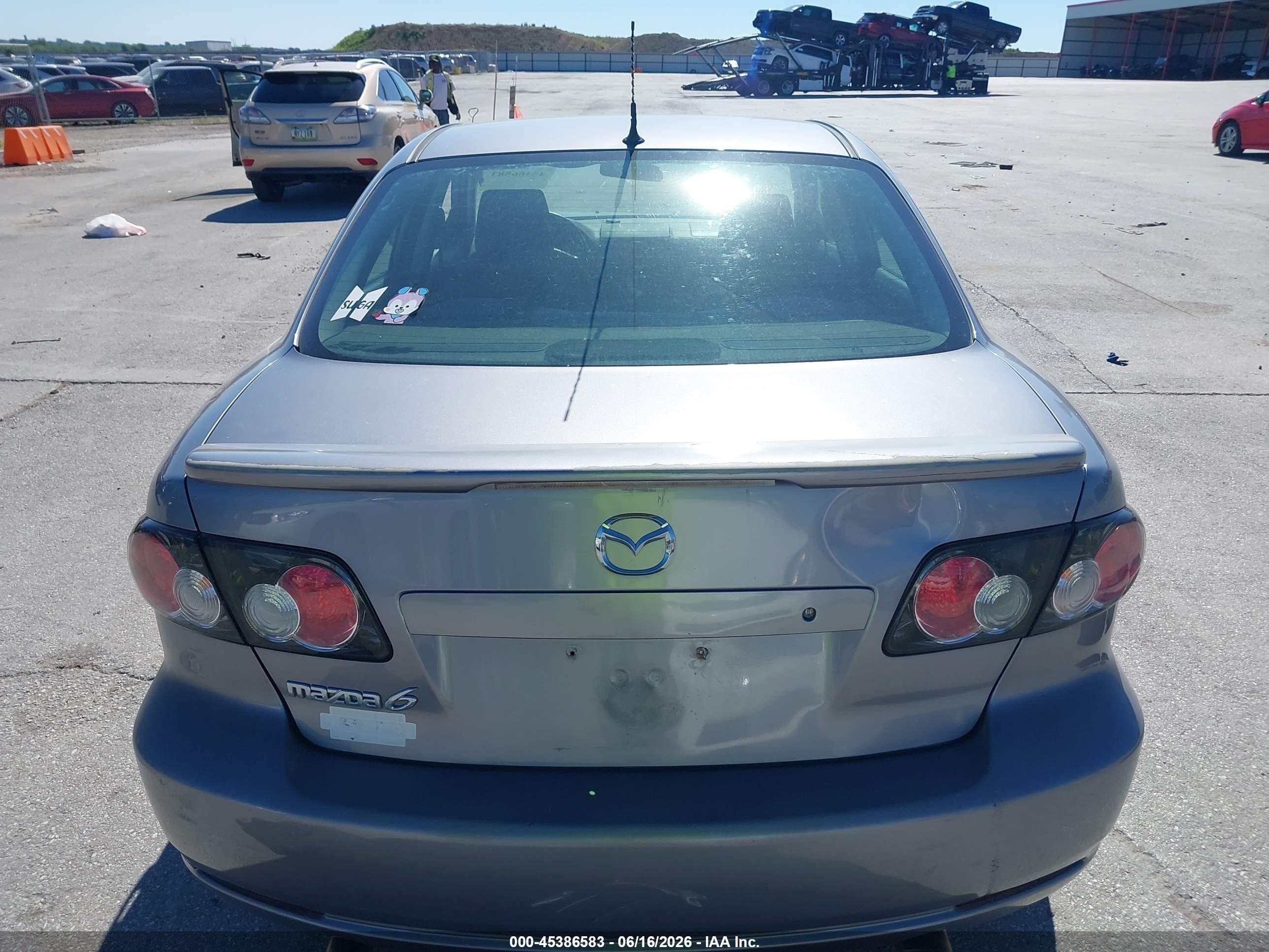 2008 Mazda Mazda6 I Sport Ve Silver vin: 1YVHP80C785M34934