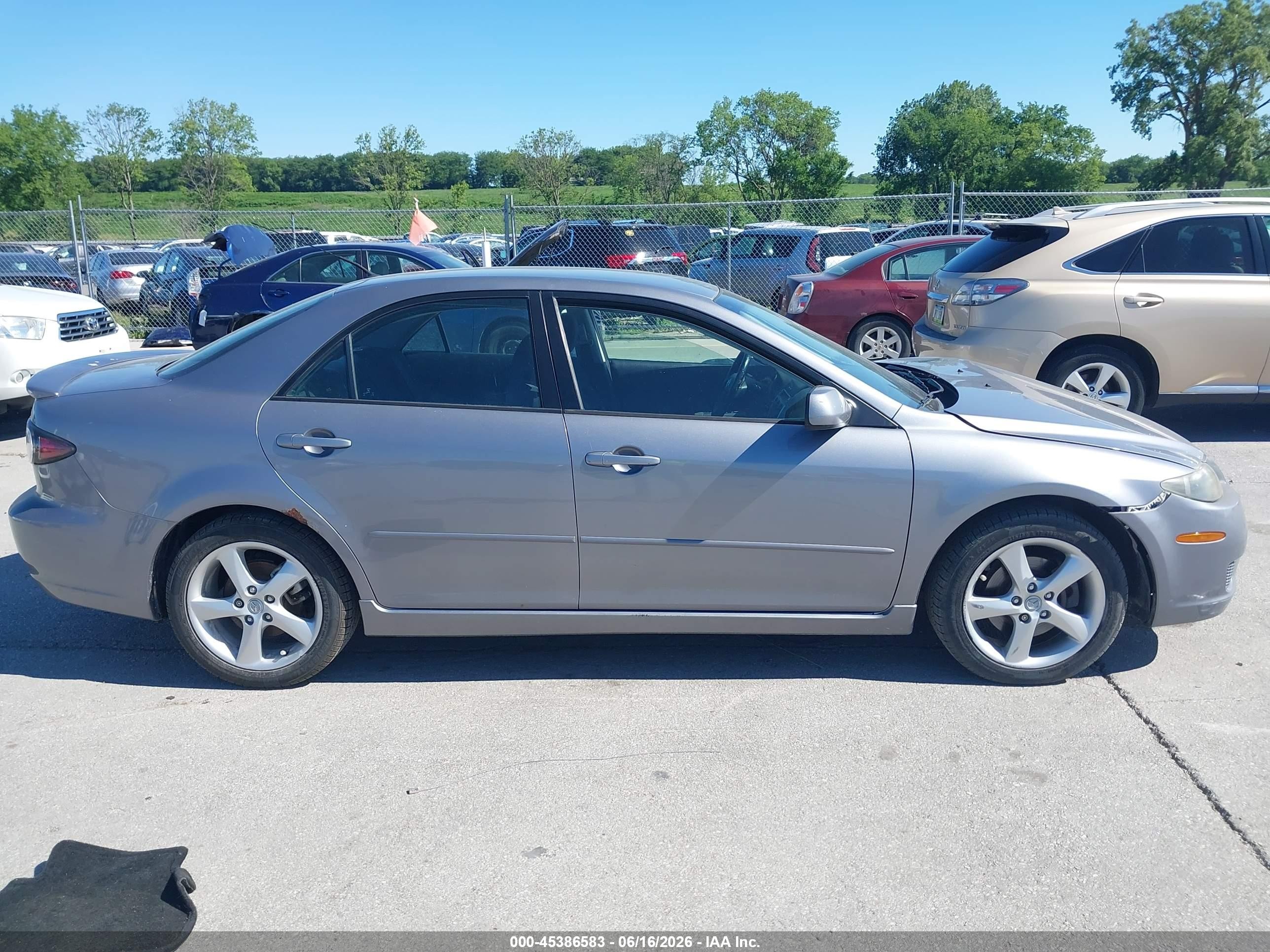 2008 Mazda Mazda6 I Sport Ve Silver vin: 1YVHP80C785M34934