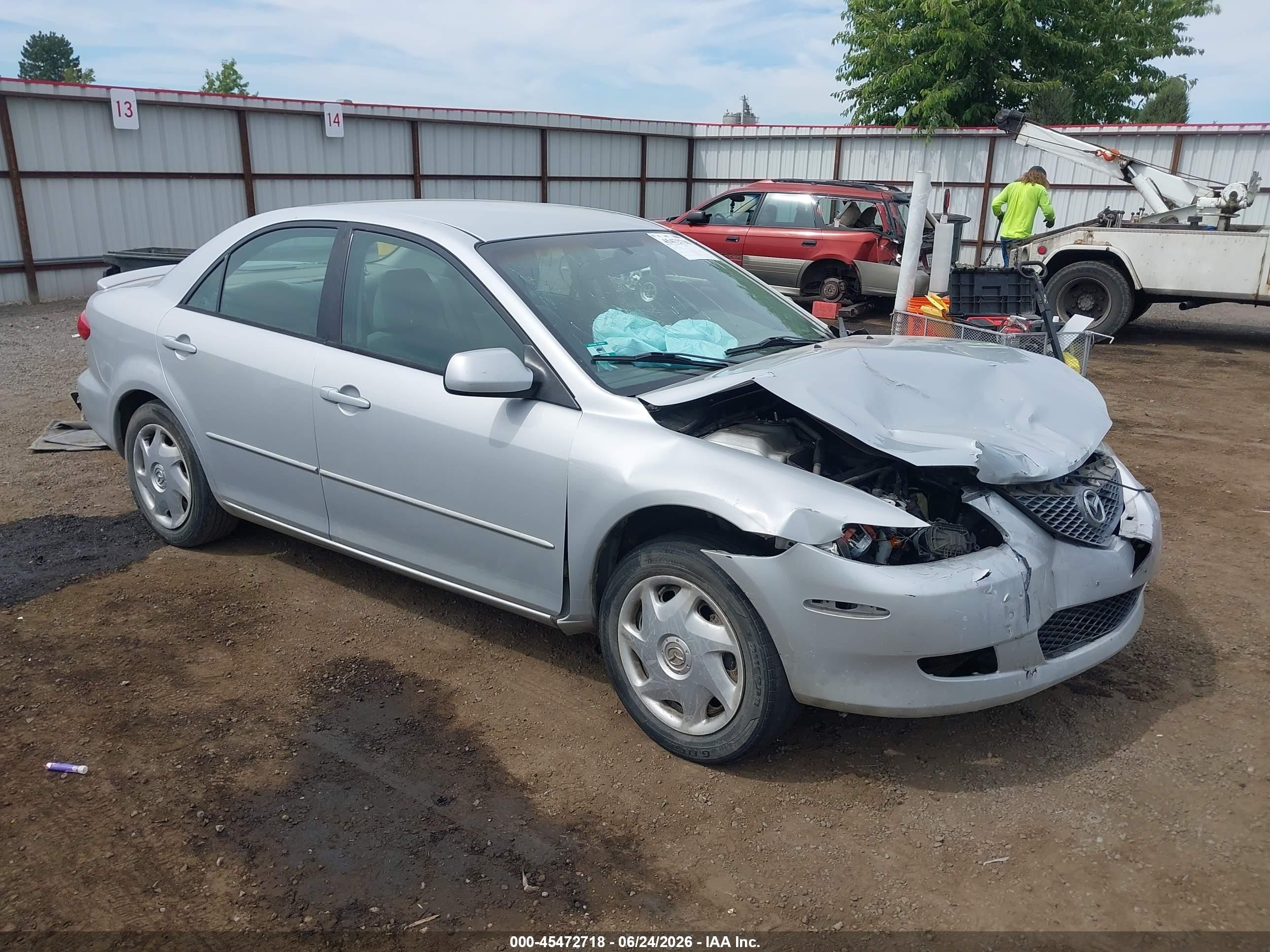 2003 Mazda Mazda6 I Silver vin: 1YVHP80C835M28360