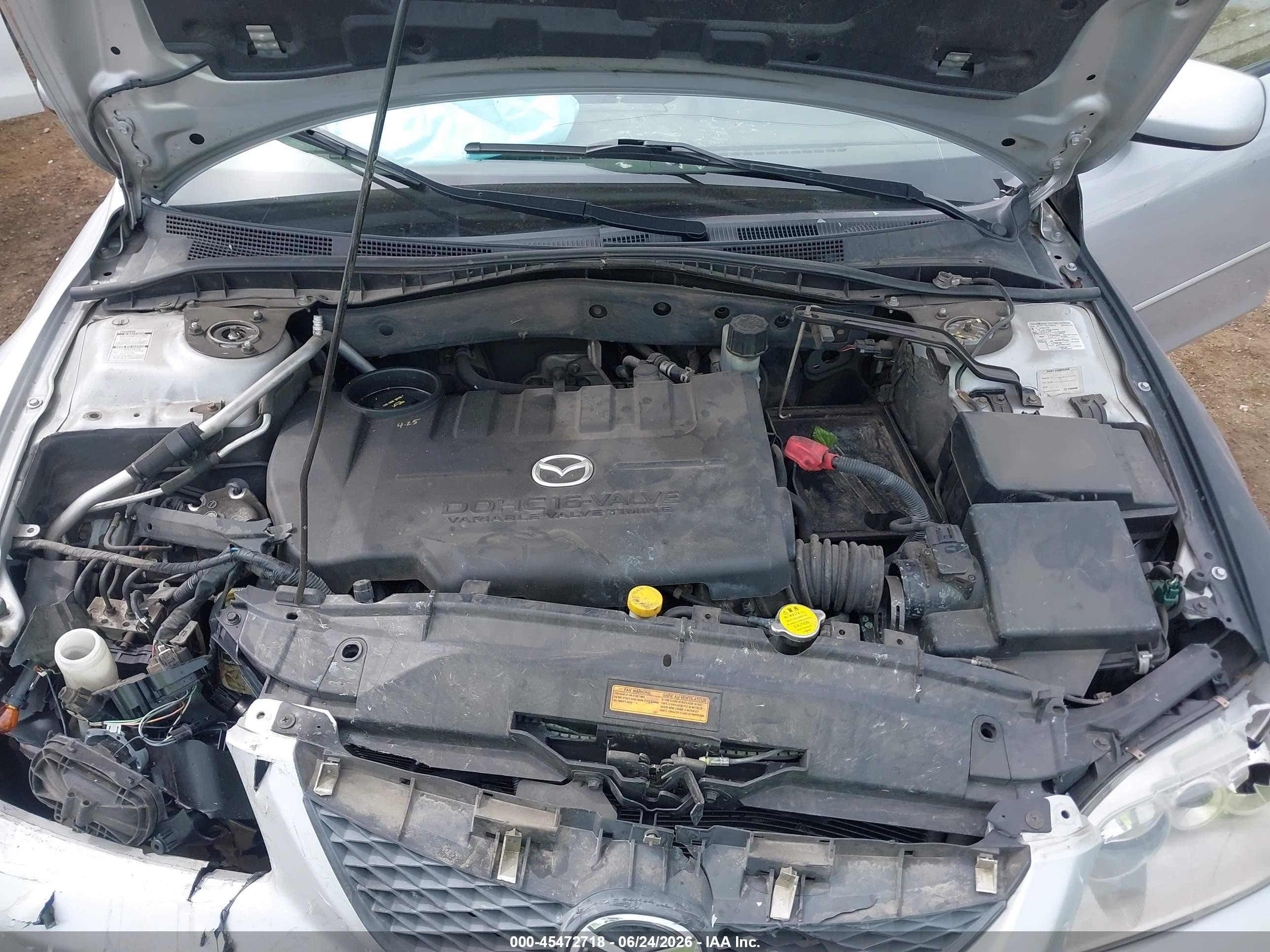 2003 Mazda Mazda6 I Silver vin: 1YVHP80C835M28360