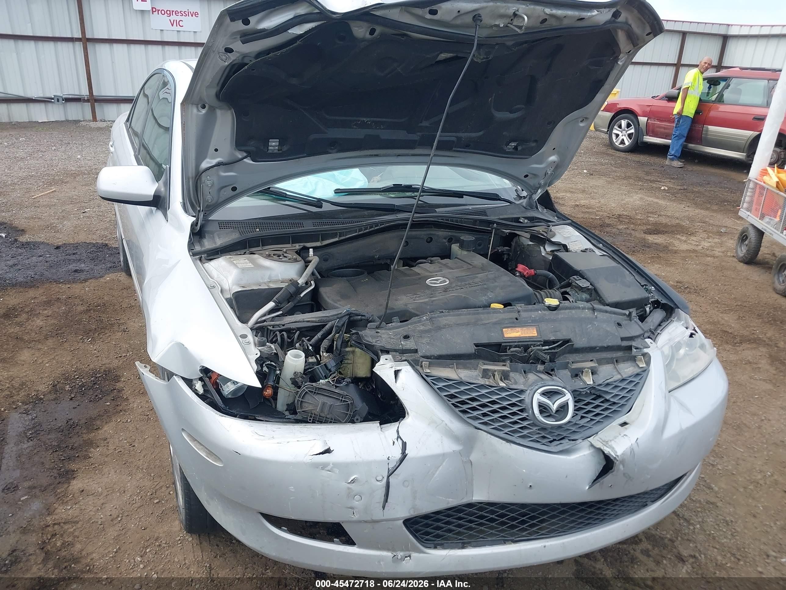 2003 Mazda Mazda6 I Silver vin: 1YVHP80C835M28360