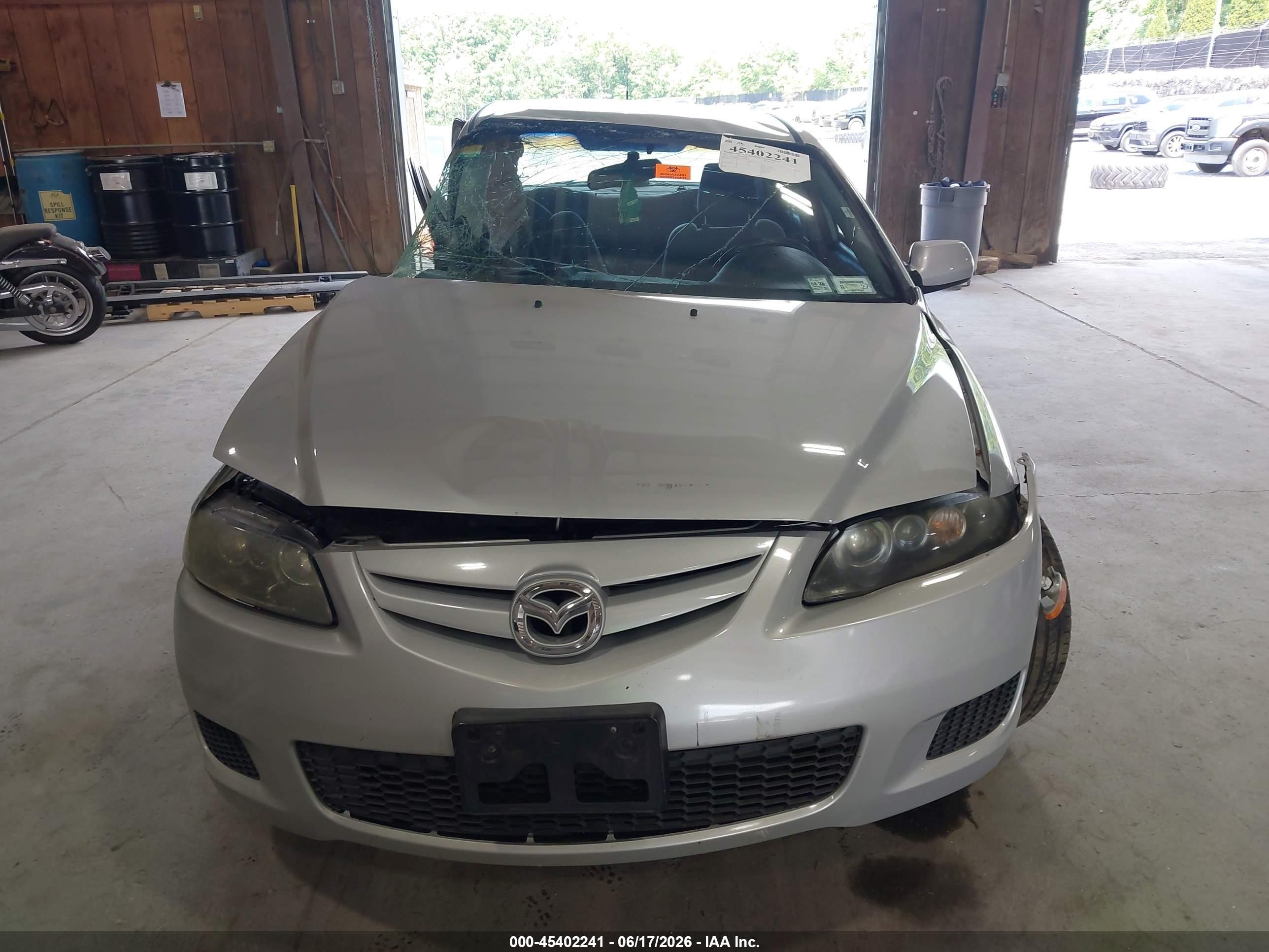 2007 Mazda Mazda6 I Sport Ve Silver vin: 1YVHP80C875M30244