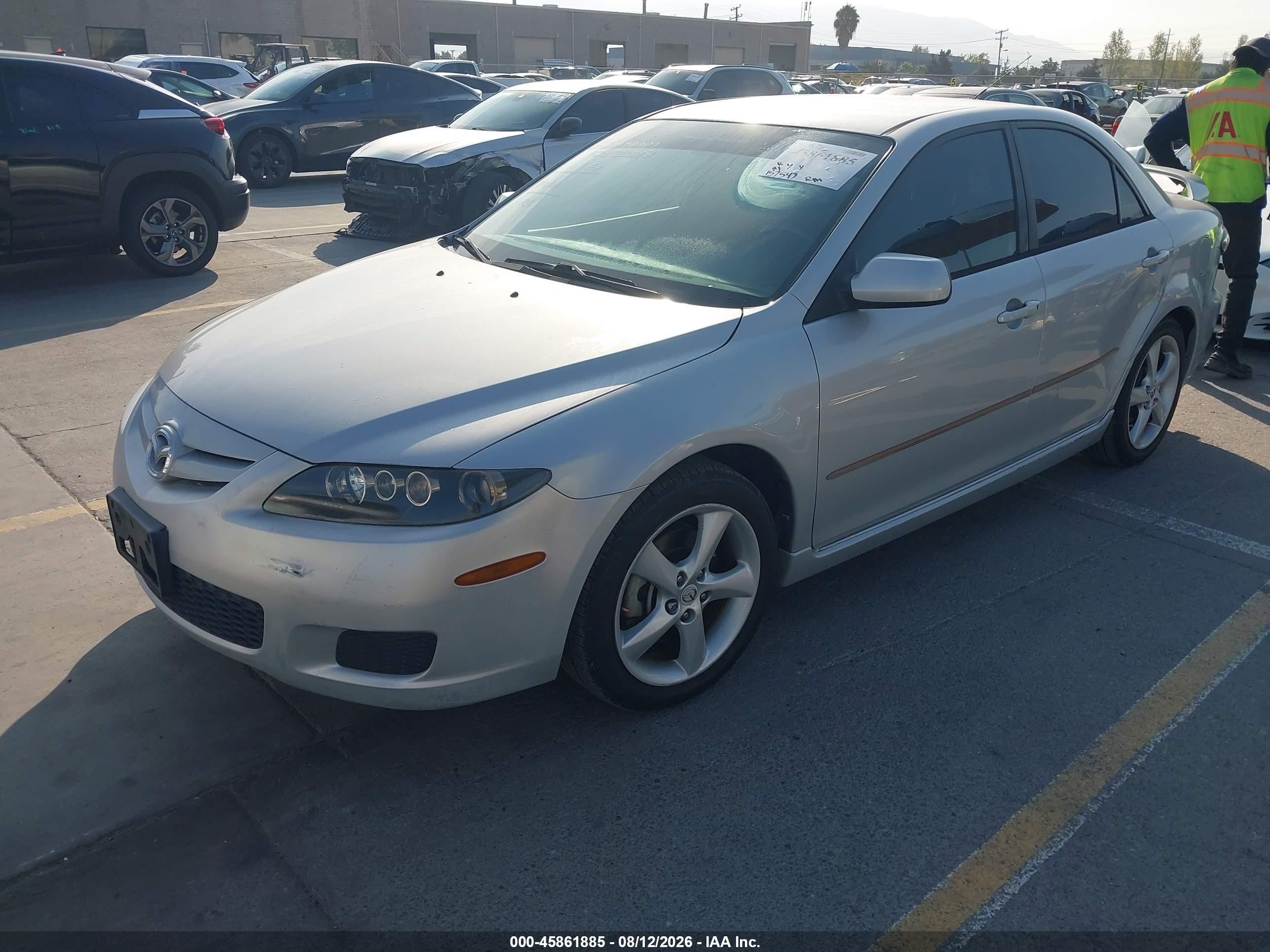 2007 Mazda Mazda6 I Sport Ve Gray vin: 1YVHP80C875M53829