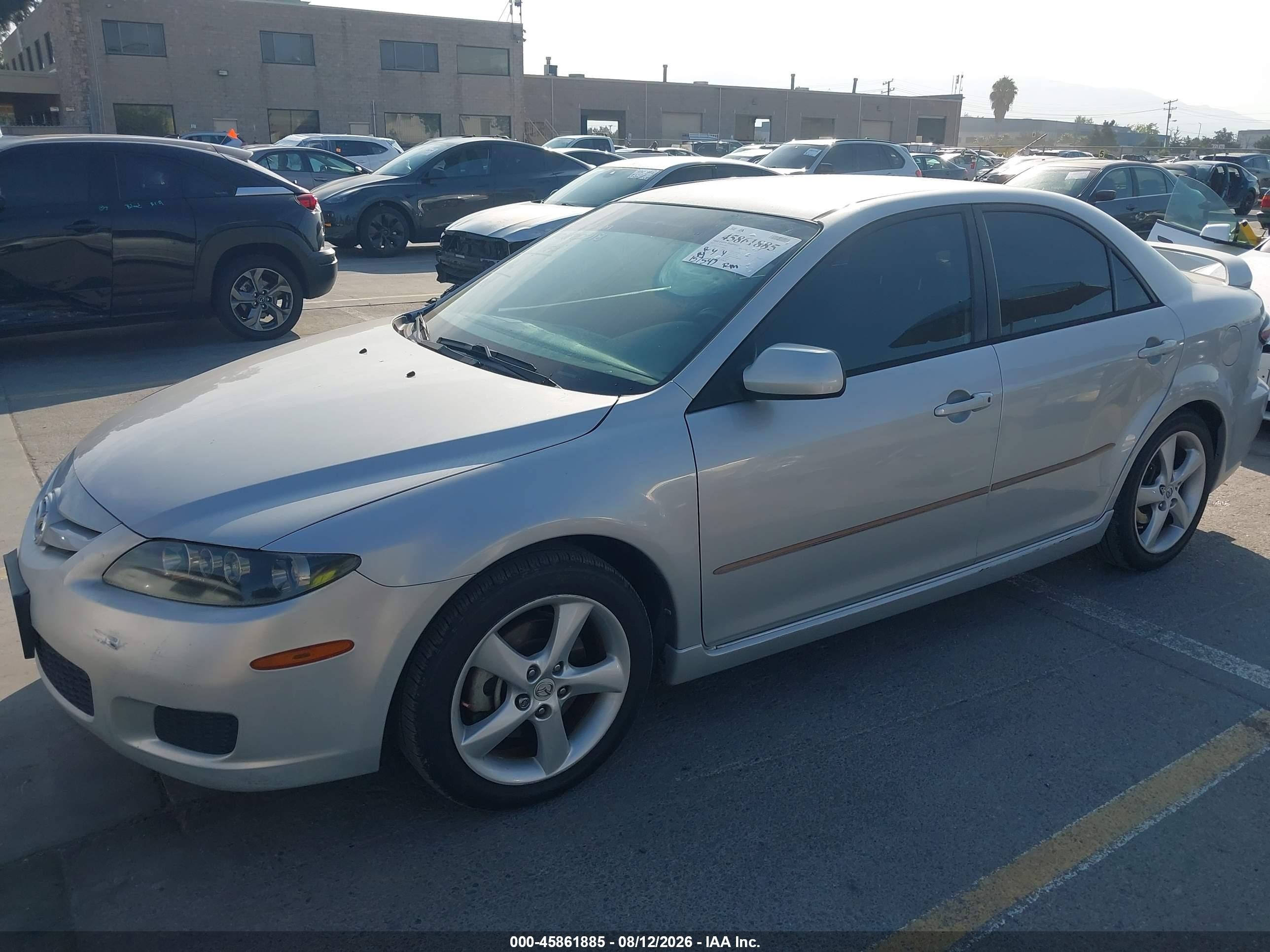 2007 Mazda Mazda6 I Sport Ve Gray vin: 1YVHP80C875M53829