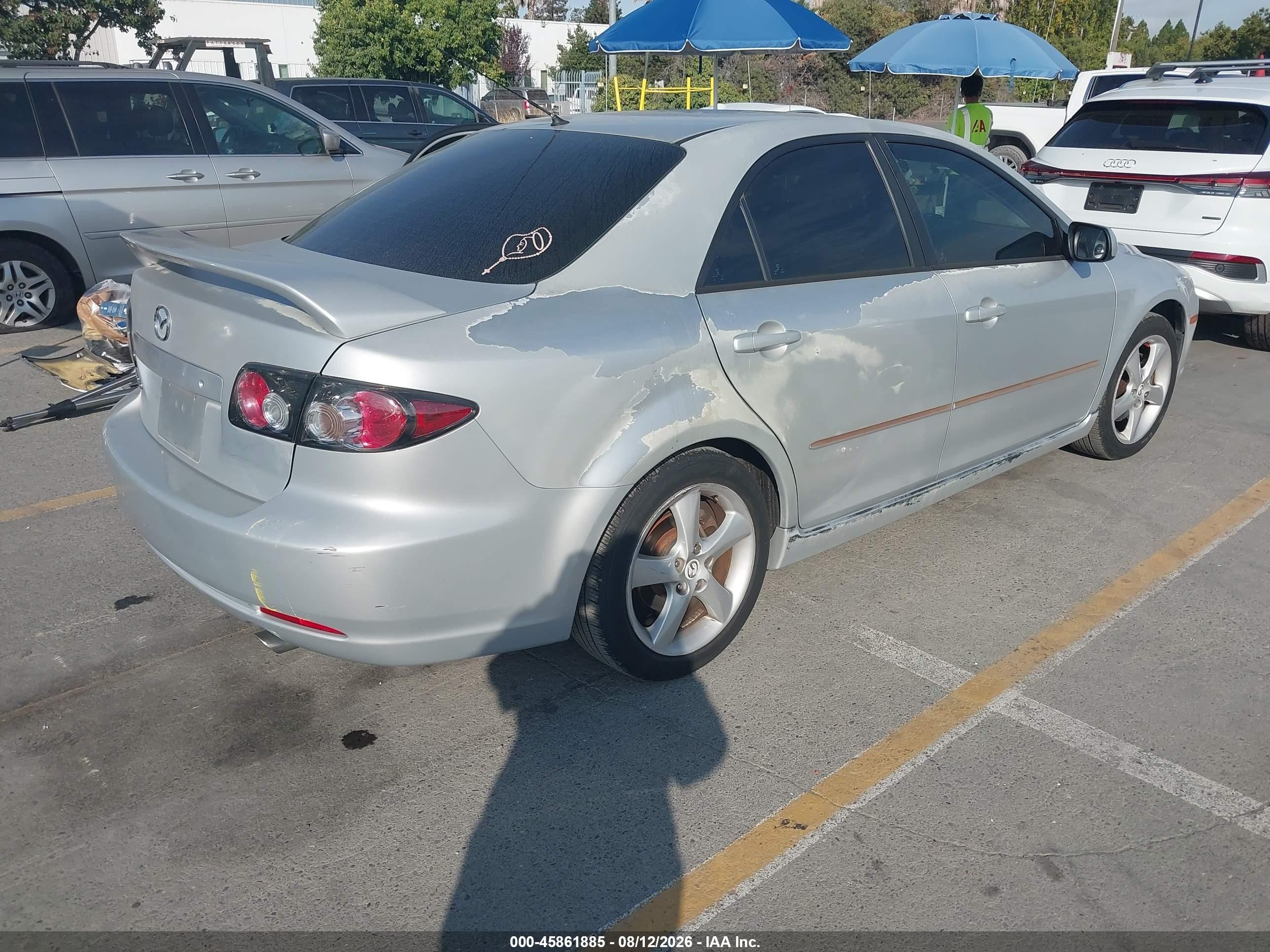 2007 Mazda Mazda6 I Sport Ve Gray vin: 1YVHP80C875M53829