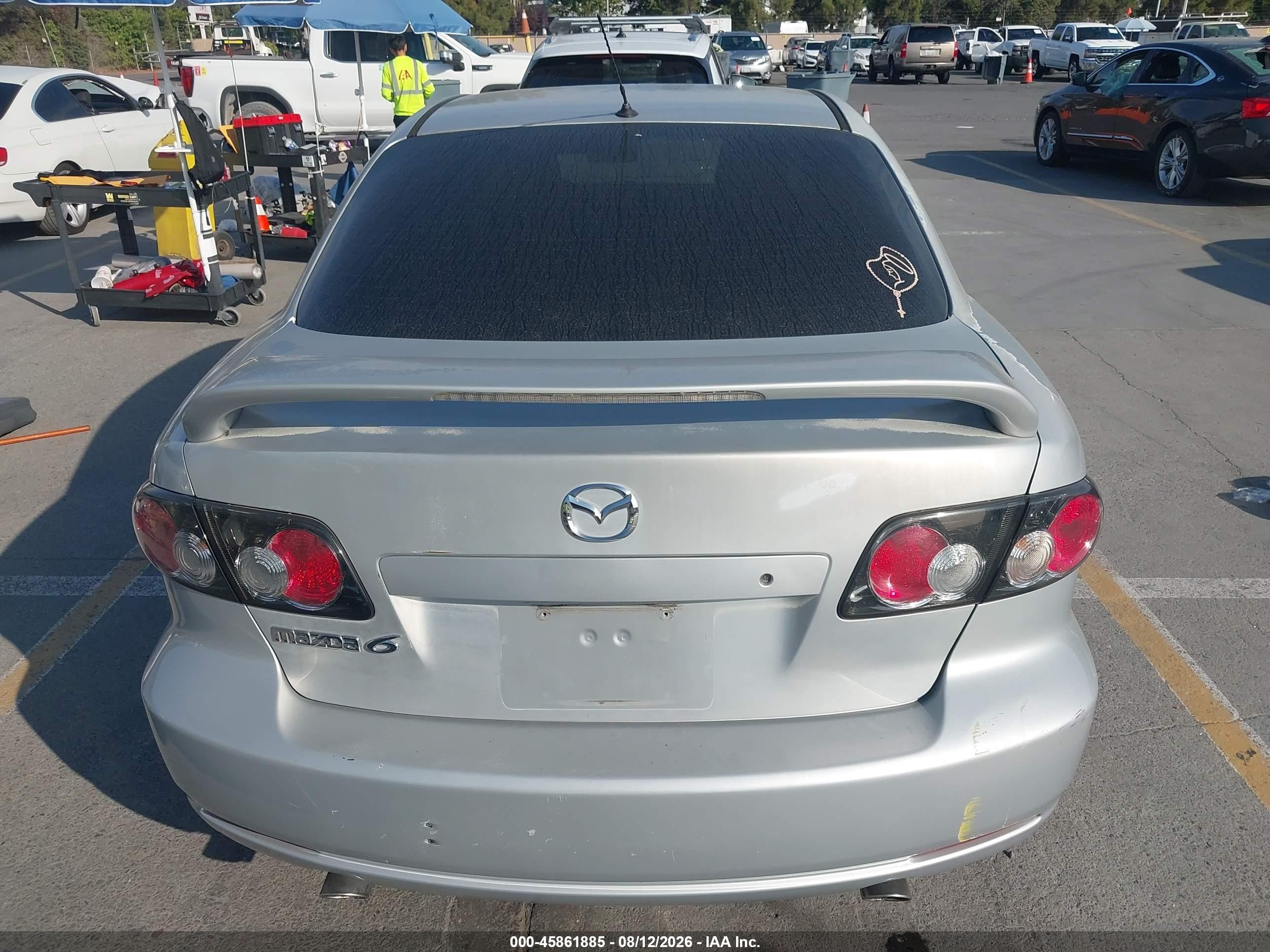 2007 Mazda Mazda6 I Sport Ve Gray vin: 1YVHP80C875M53829