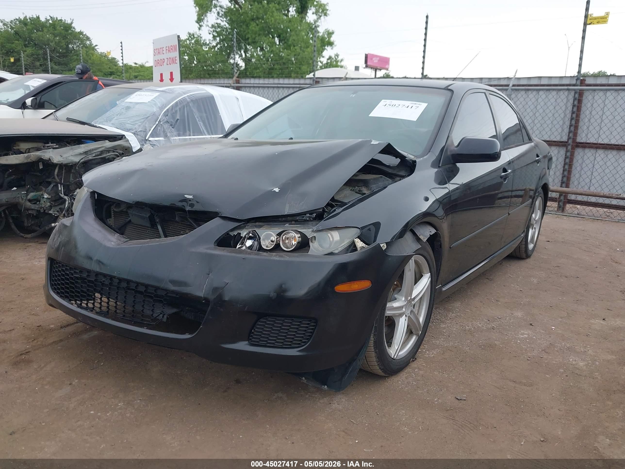 2008 Mazda Mazda6 I Sport Ve Черный vin: 1YVHP80C885M37082