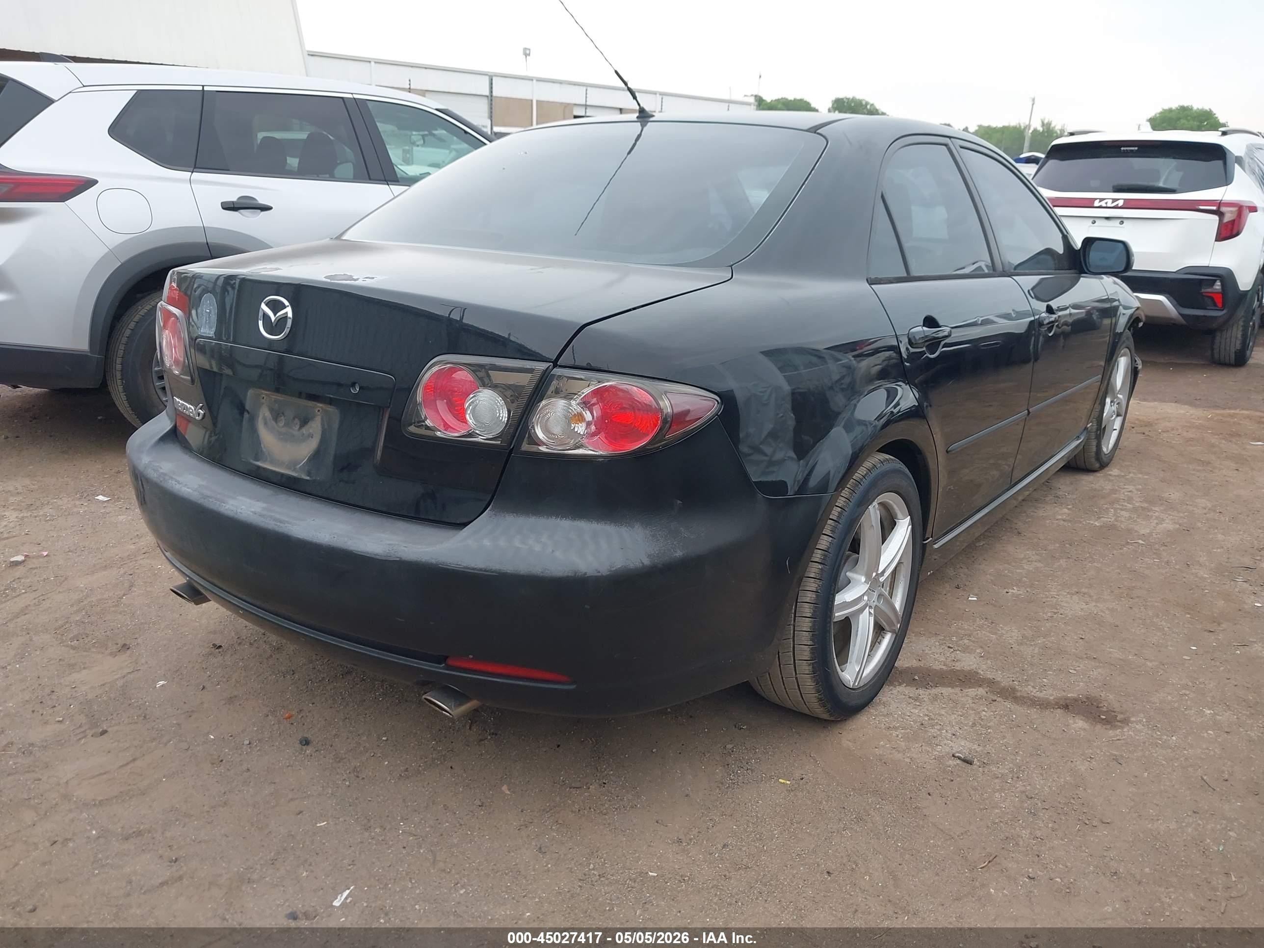 2008 Mazda Mazda6 I Sport Ve Черный vin: 1YVHP80C885M37082
