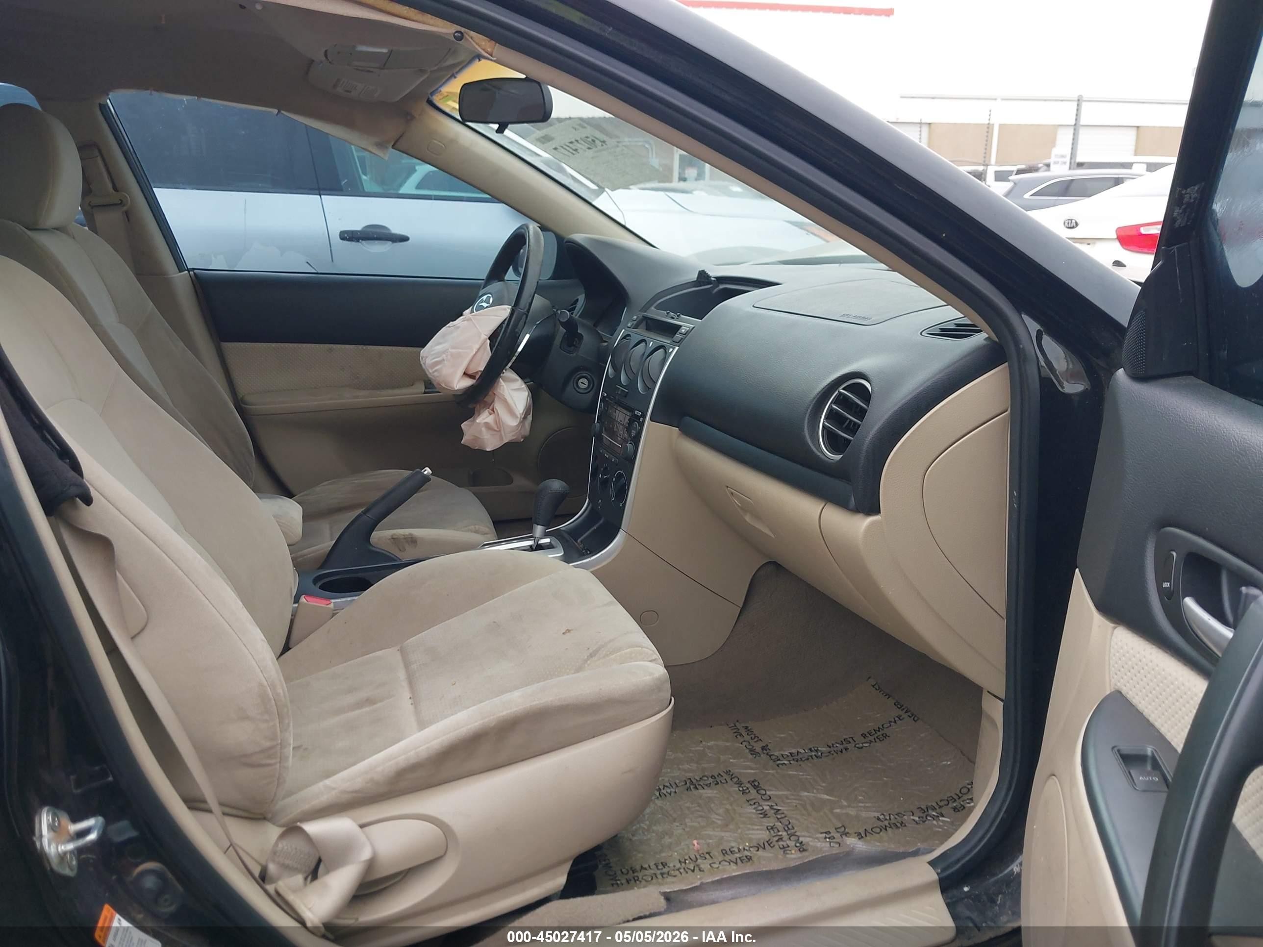 2008 Mazda Mazda6 I Sport Ve Черный vin: 1YVHP80C885M37082