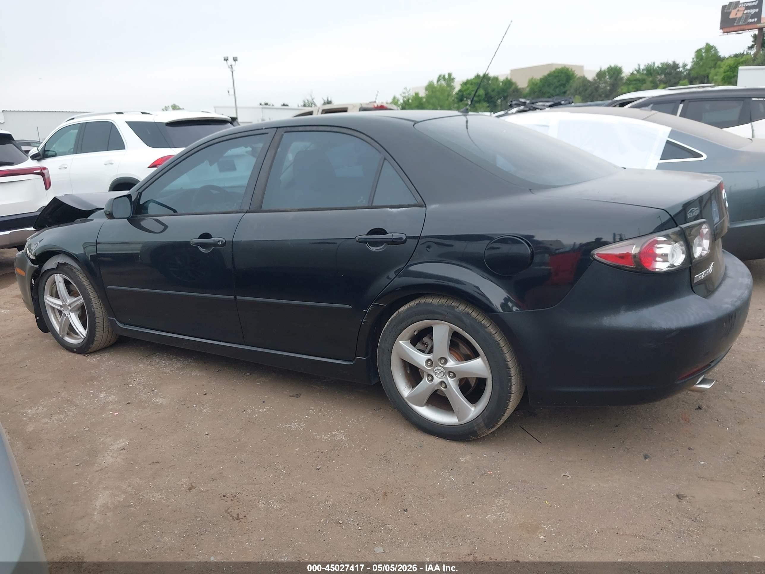 2008 Mazda Mazda6 I Sport Ve Черный vin: 1YVHP80C885M37082