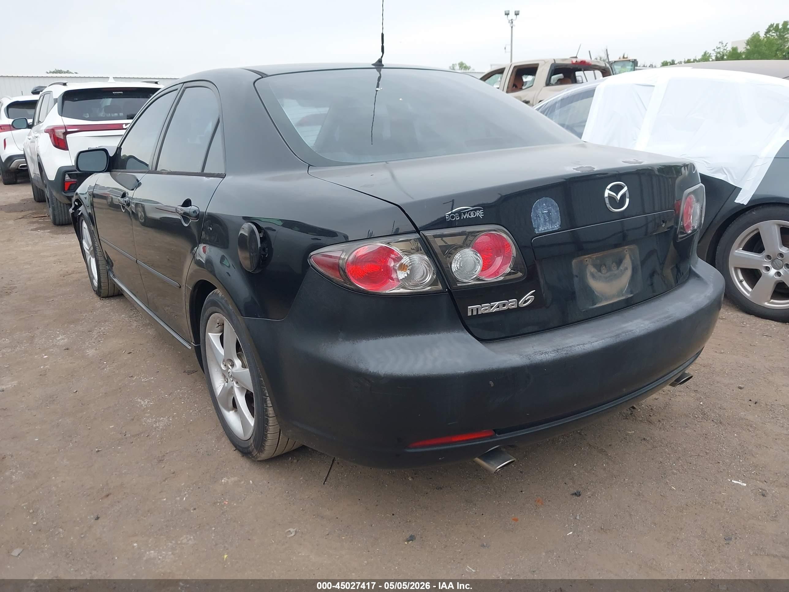 2008 Mazda Mazda6 I Sport Ve Черный vin: 1YVHP80C885M37082