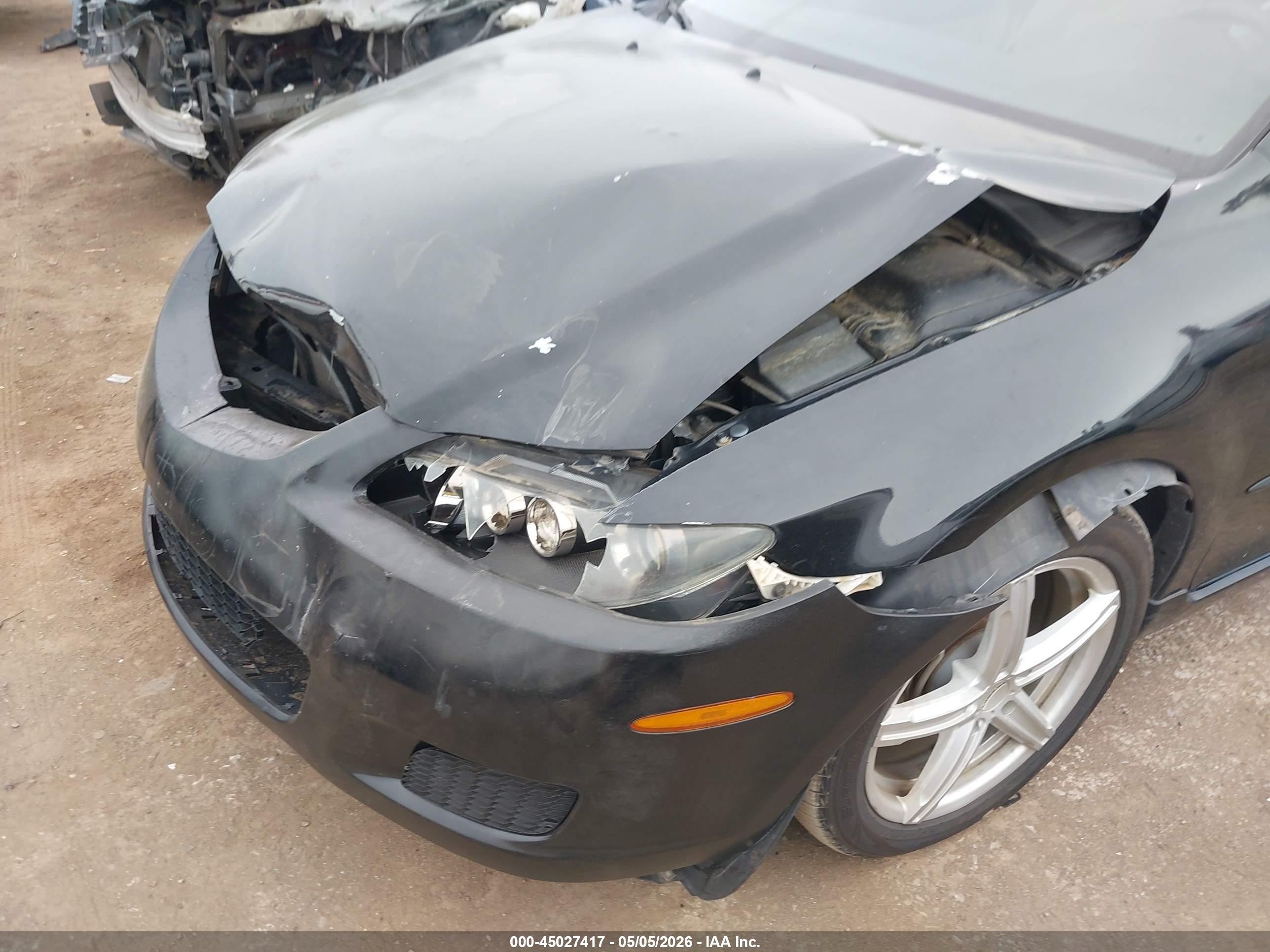 2008 Mazda Mazda6 I Sport Ve Черный vin: 1YVHP80C885M37082